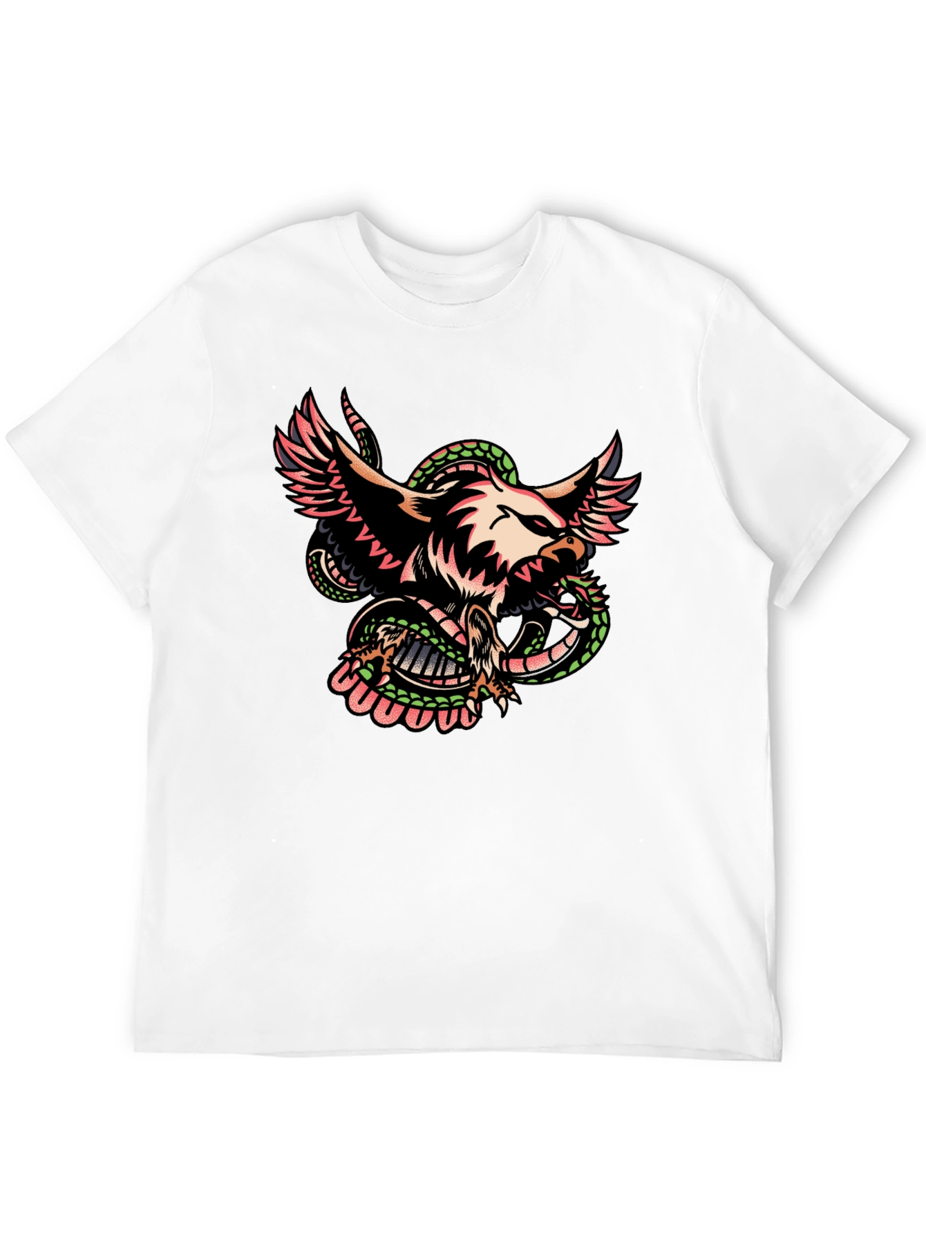 Eagle & Snake Graphic Tee - Mens Black T-Shirt
