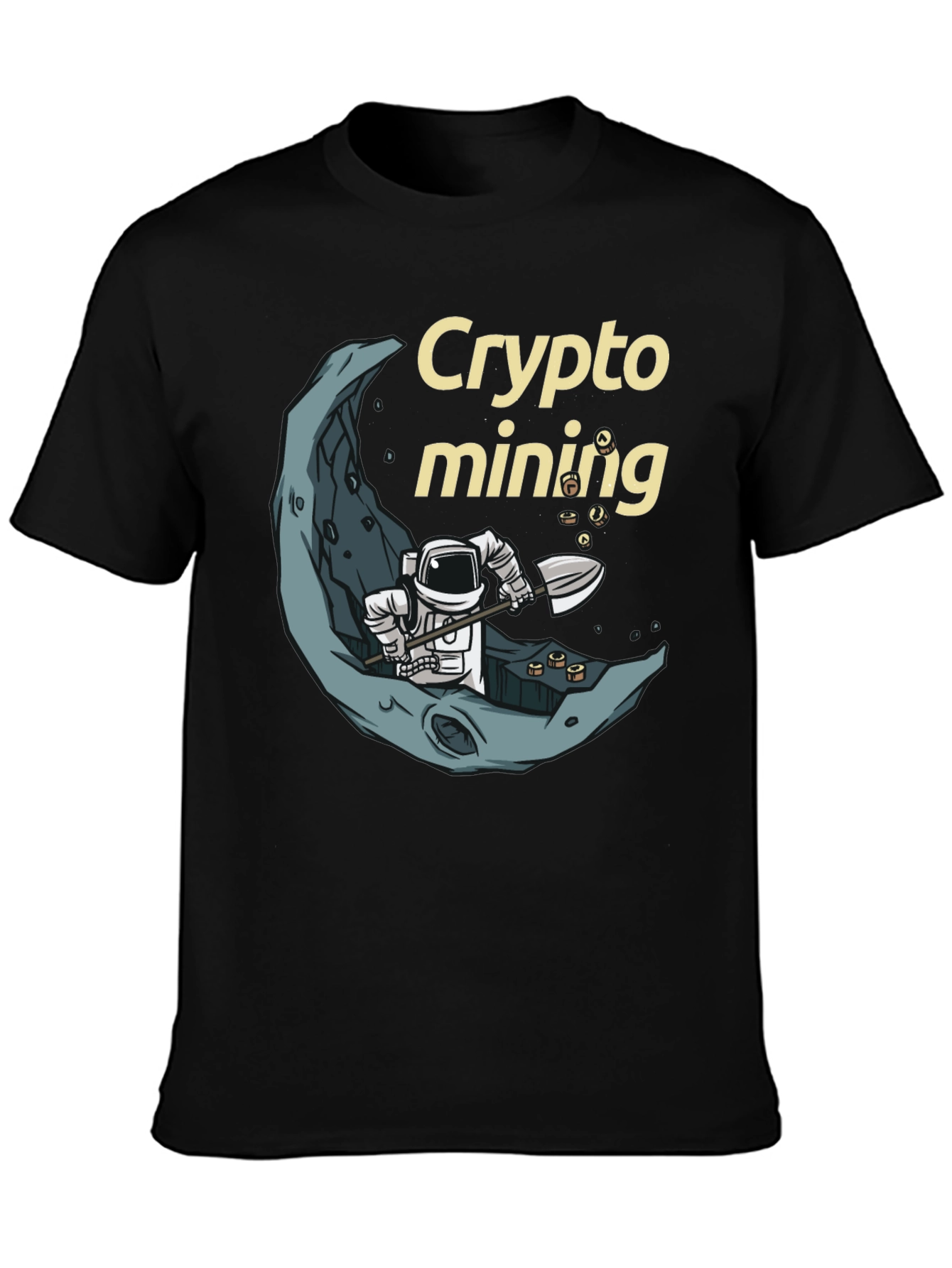 Crypto Mining Astronaut T-Shirt