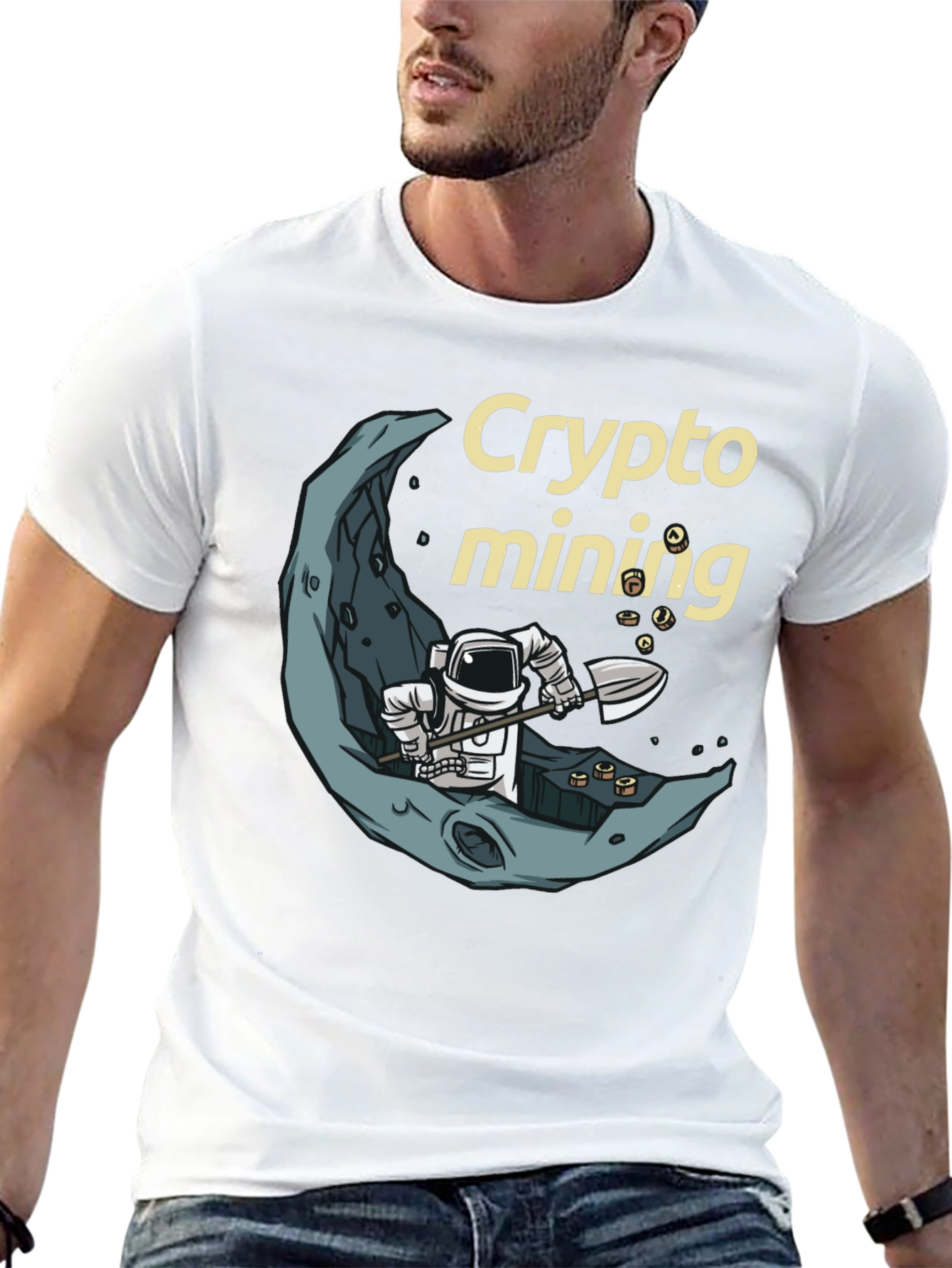 Crypto Mining Astronaut T-Shirt