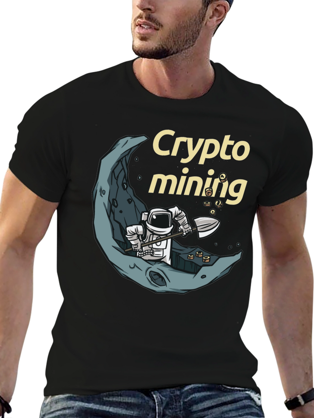 Crypto Mining Astronaut T-Shirt