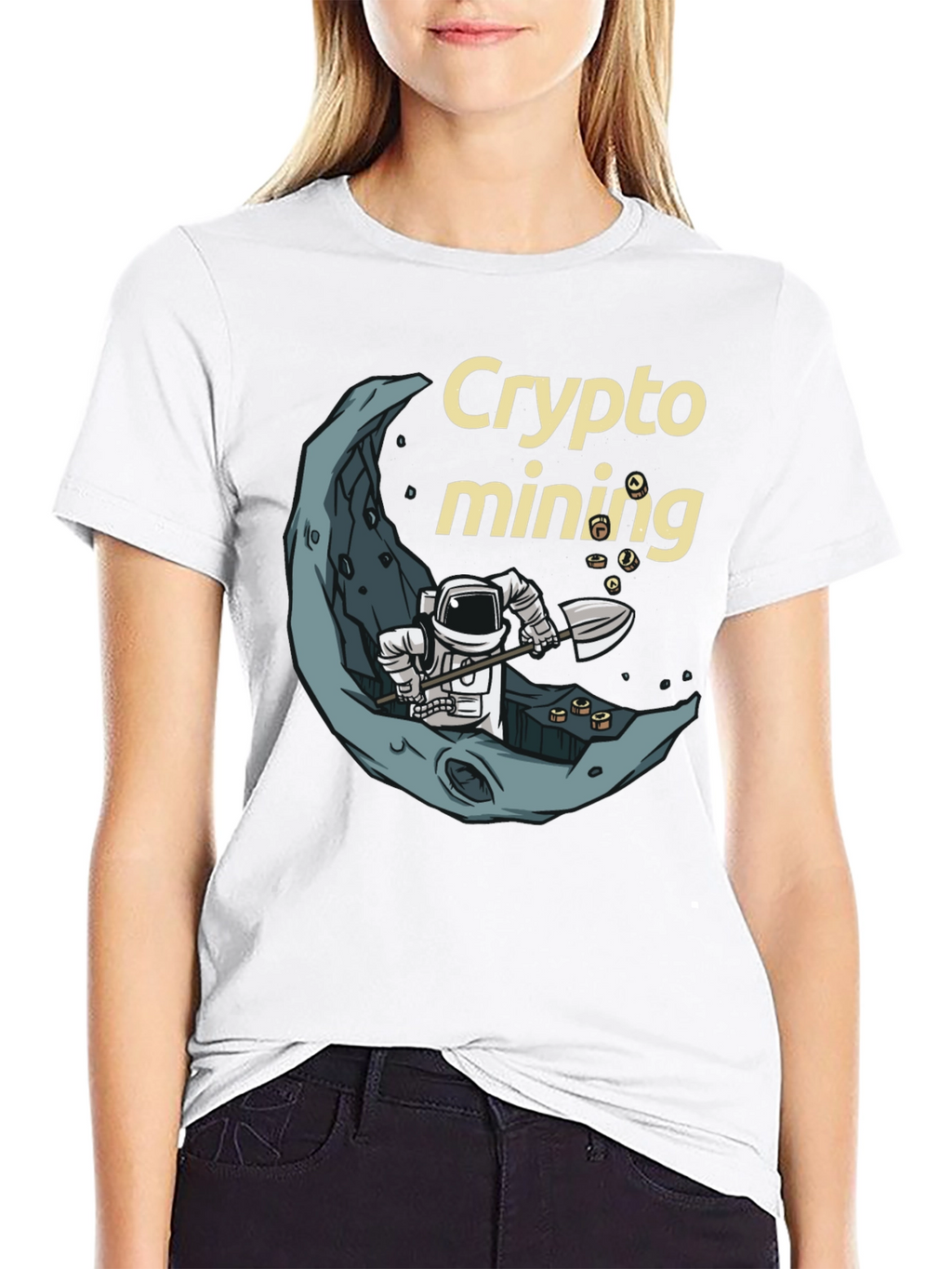 Crypto Mining Astronaut T-Shirt