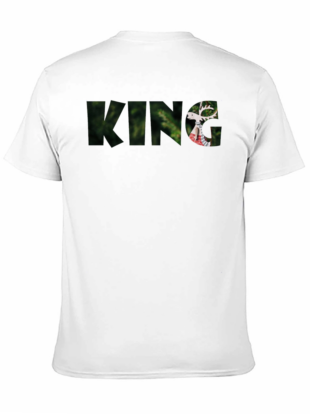 King Deer Graphic Black T-Shirt