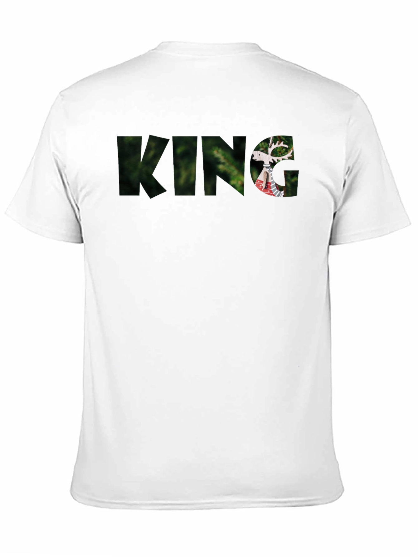 King Deer Graphic Black T-Shirt