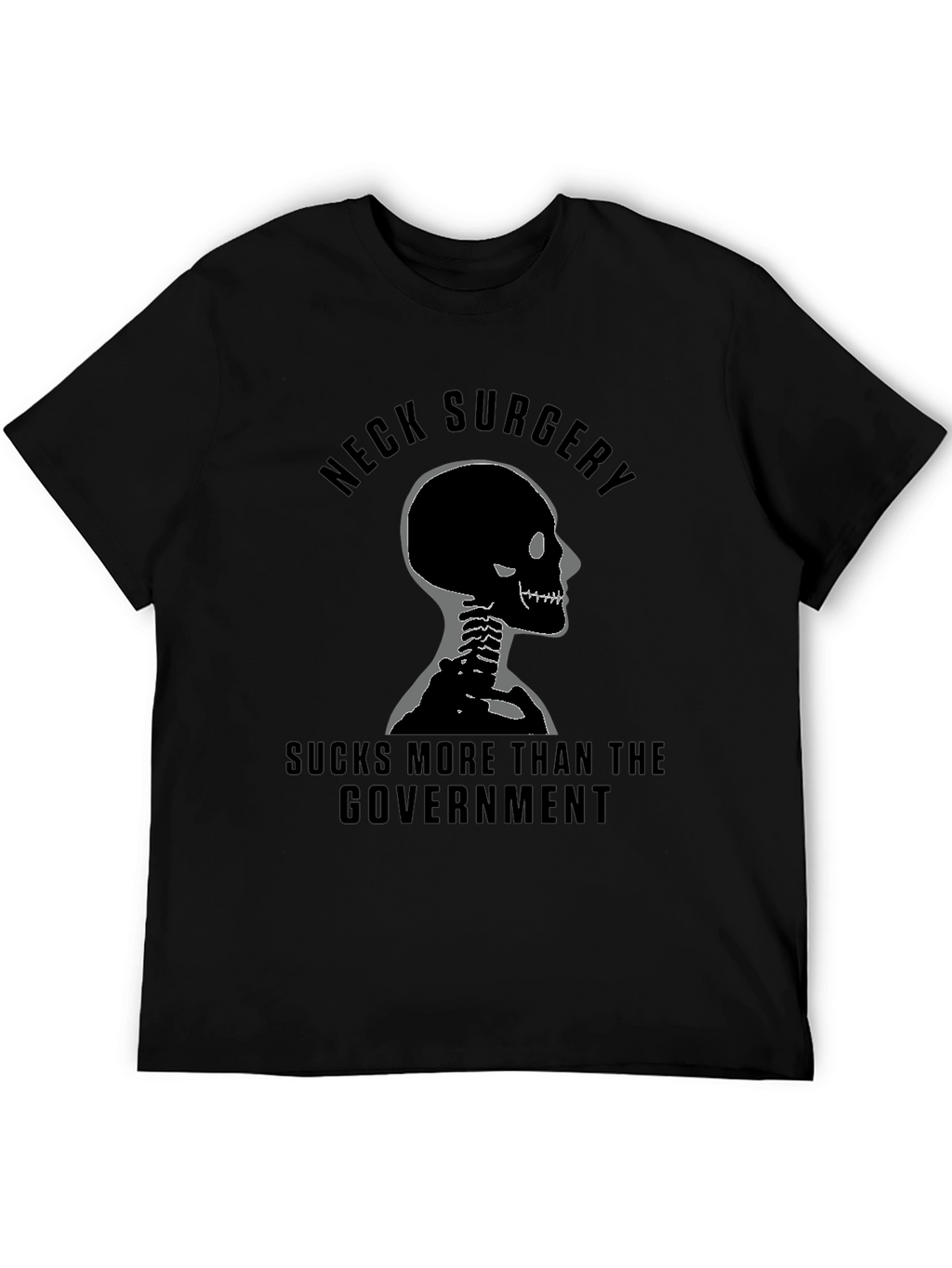 Neck Surgery Skeleton Graphic Tee