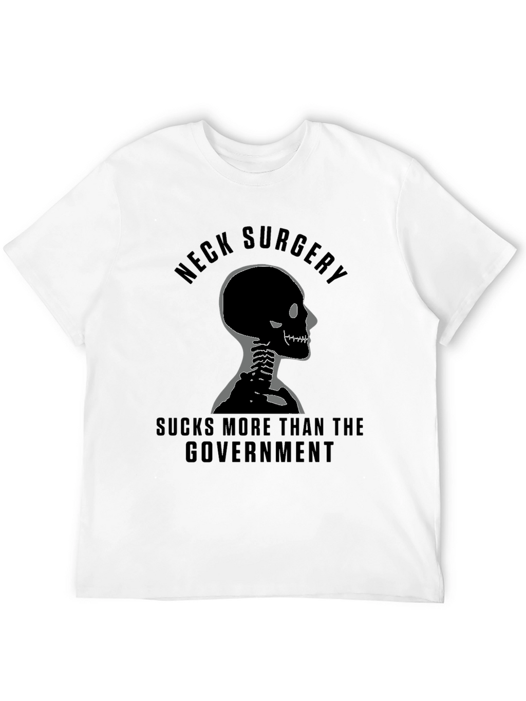 Neck Surgery Skeleton Graphic Tee