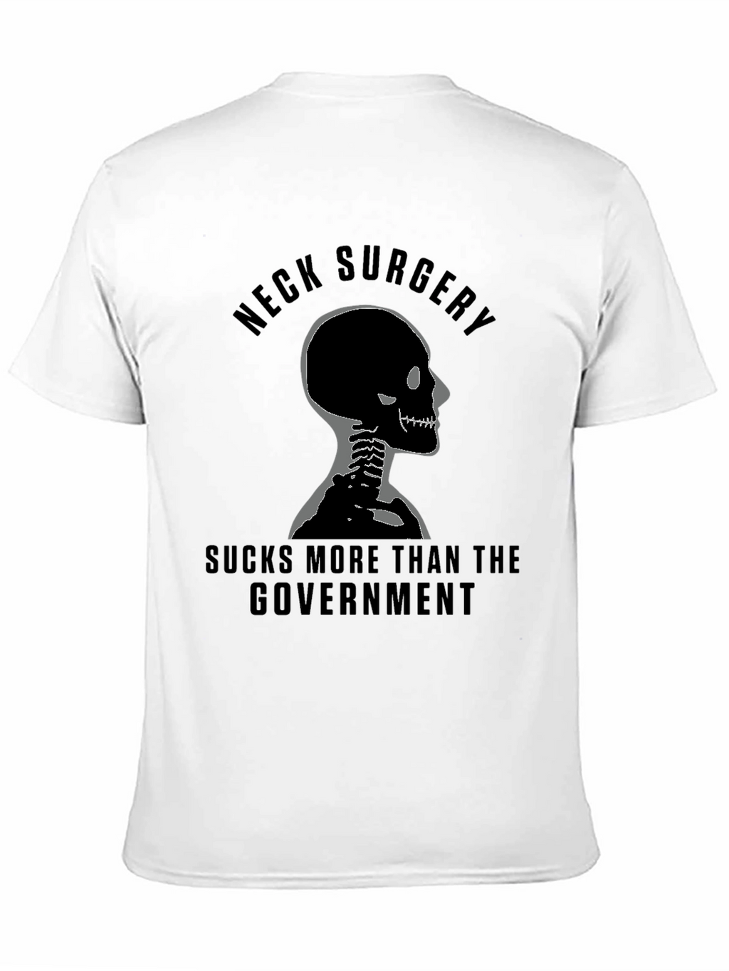 Neck Surgery Skeleton Graphic Tee
