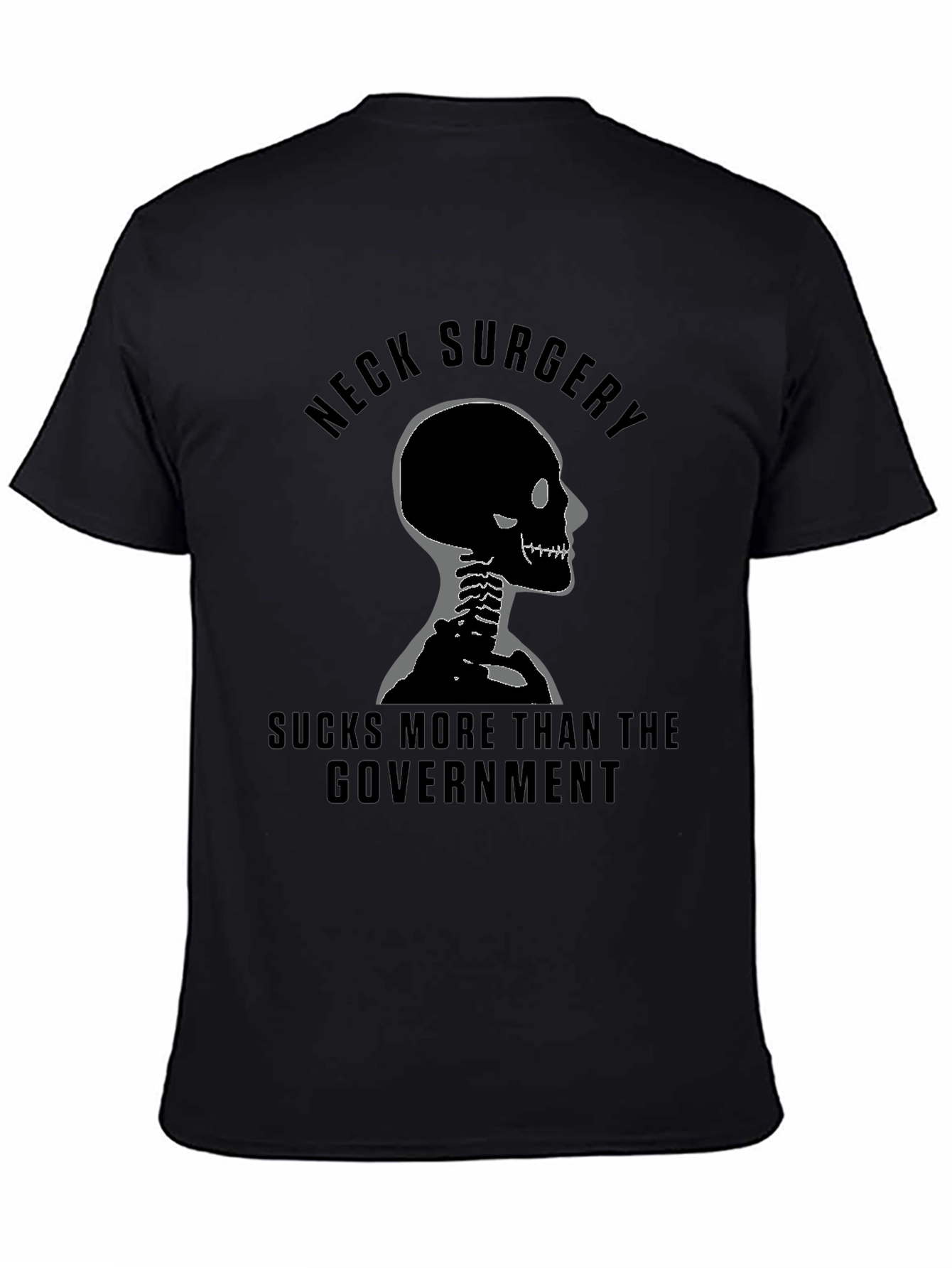 Neck Surgery Skeleton Graphic Tee