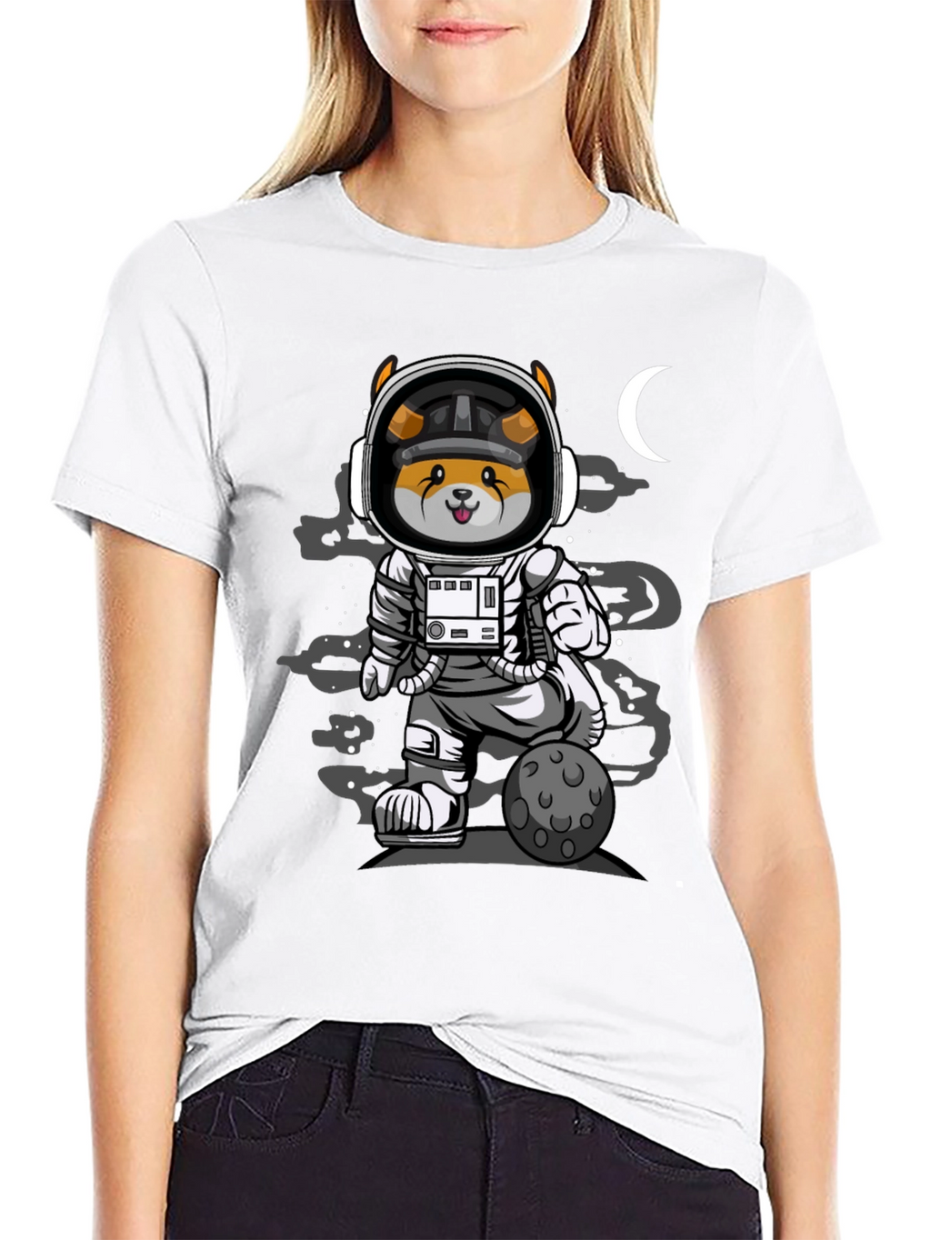 Doge Astronaut Graphic T-Shirt - Galaxy Vibes