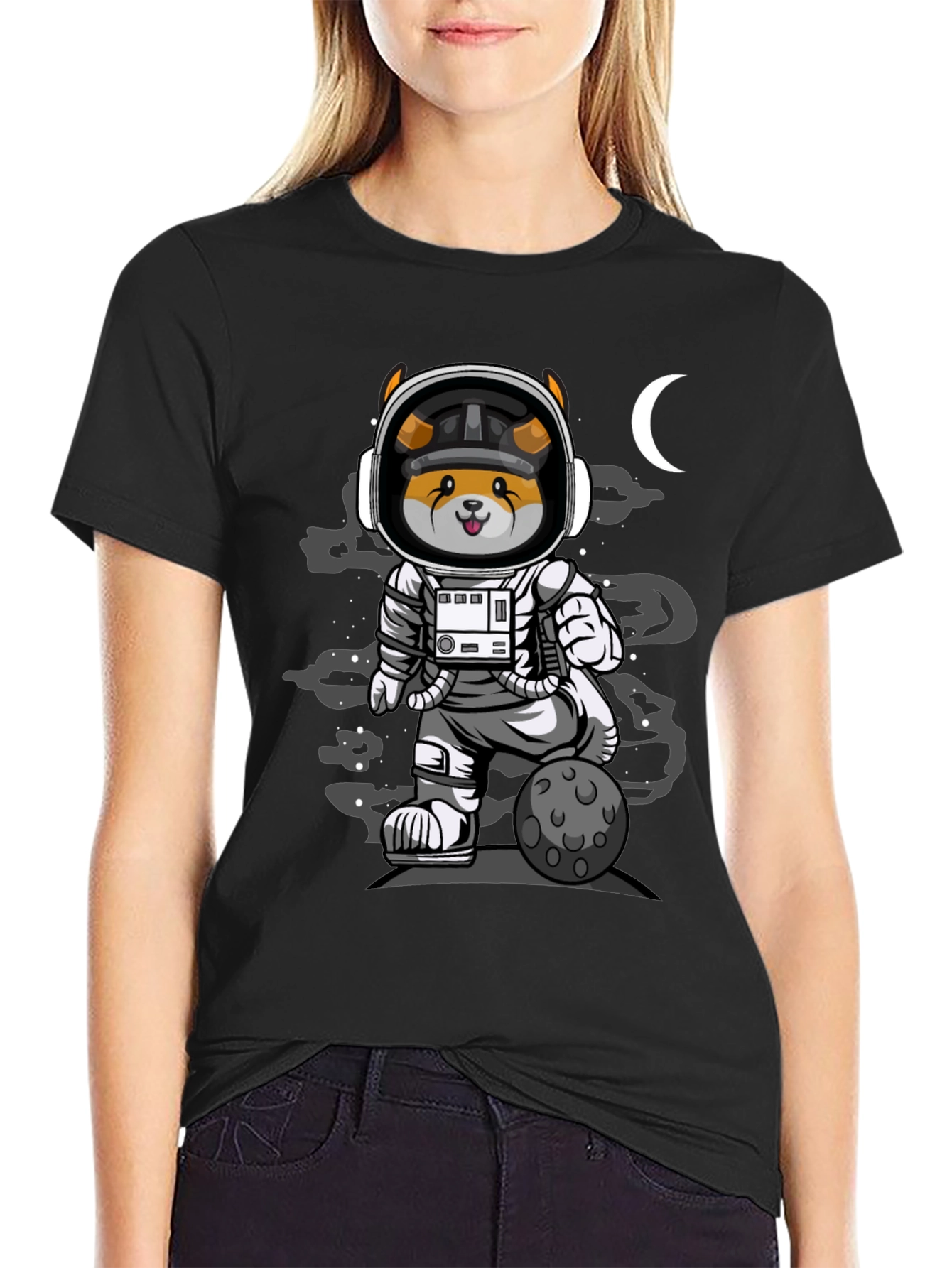 Doge Astronaut Graphic T-Shirt - Galaxy Vibes