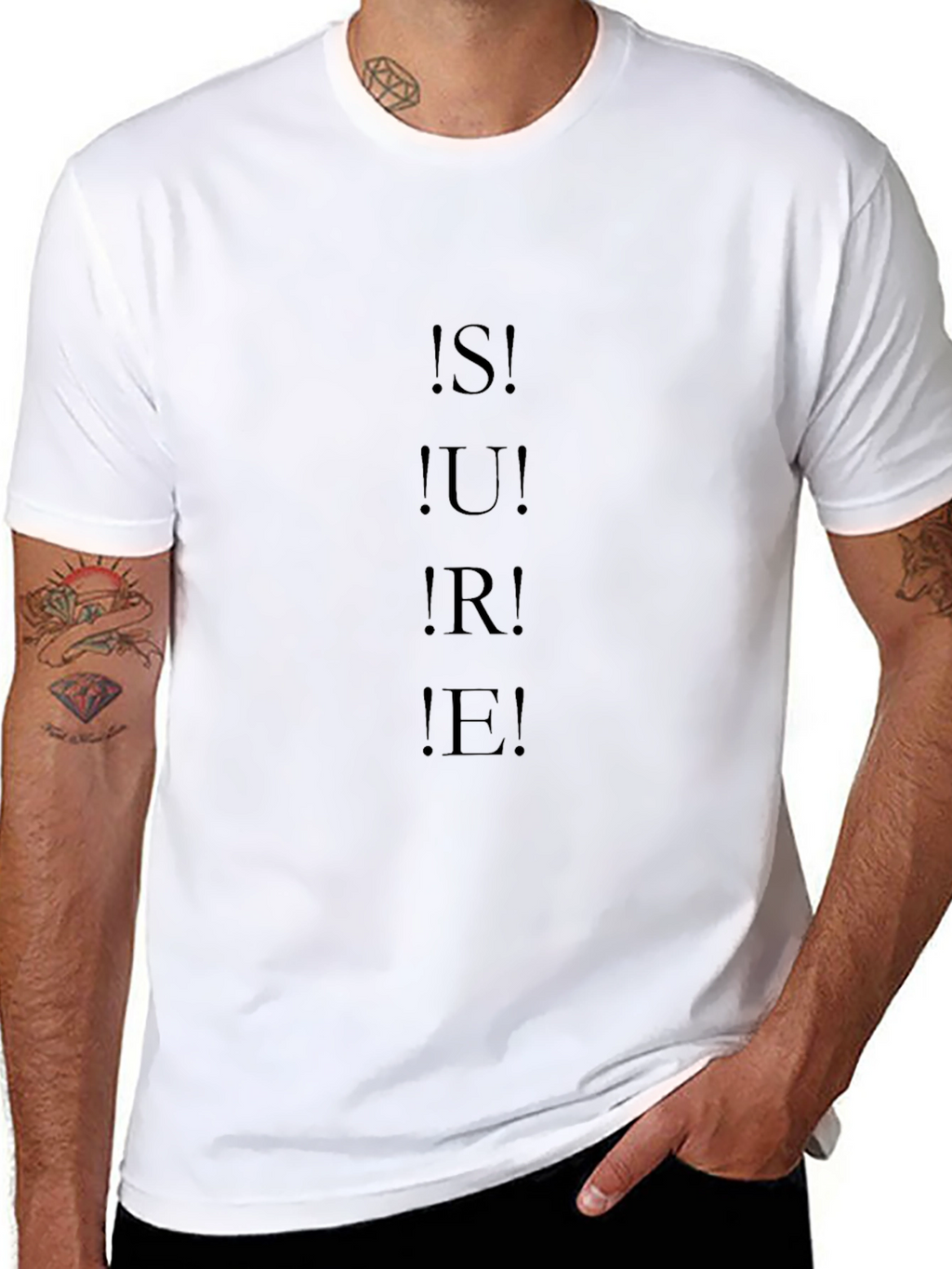 Sure! Black Graphic T-Shirt