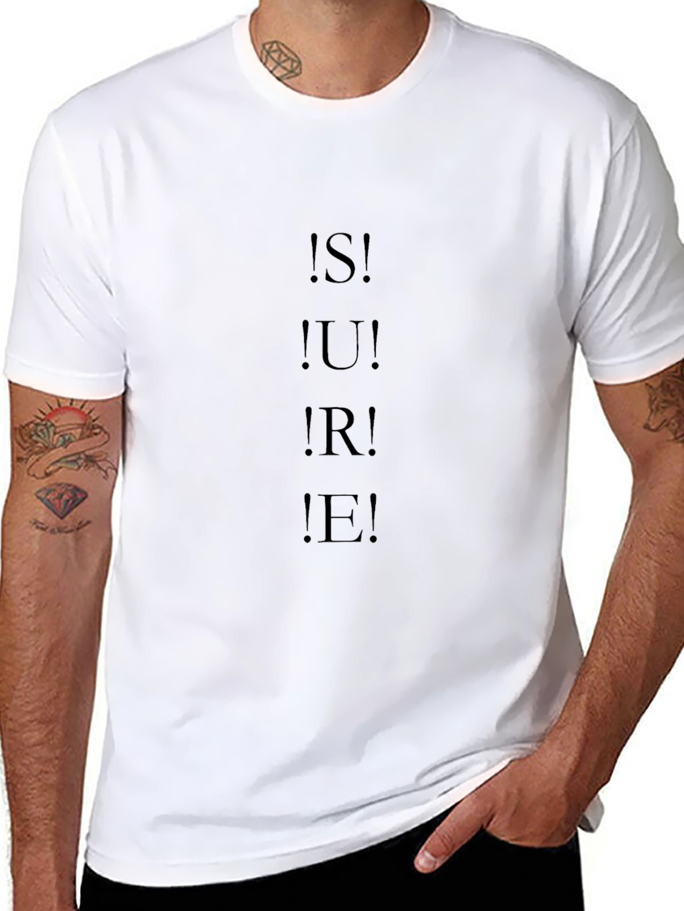 Sure! Black Graphic T-Shirt