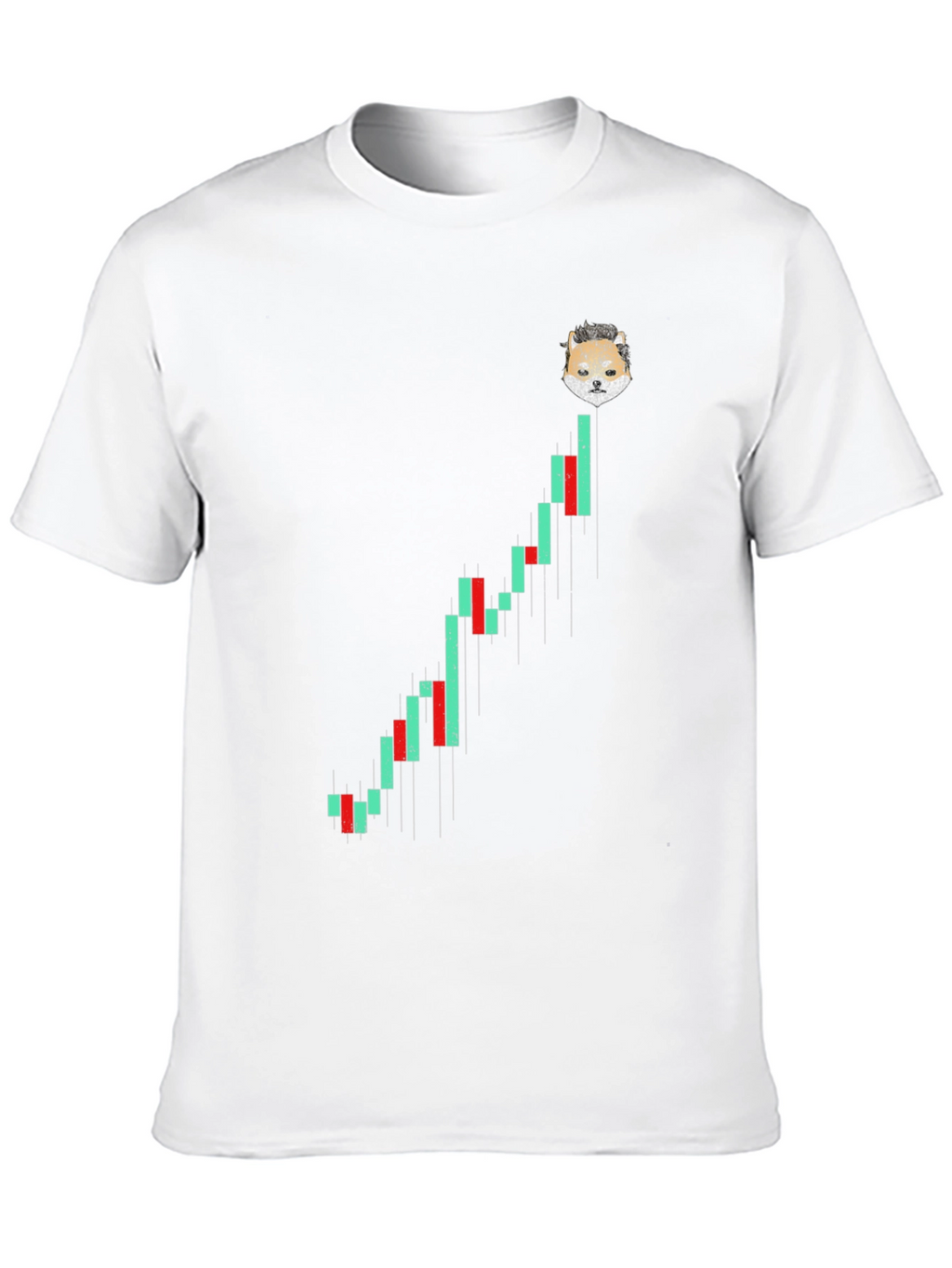 Doge Crypto Chart Black T-Shirt - Mens Fashion Tee