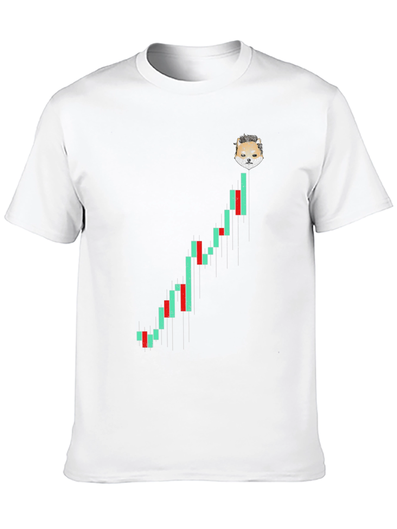 Doge Crypto Chart Black T-Shirt - Mens Fashion Tee