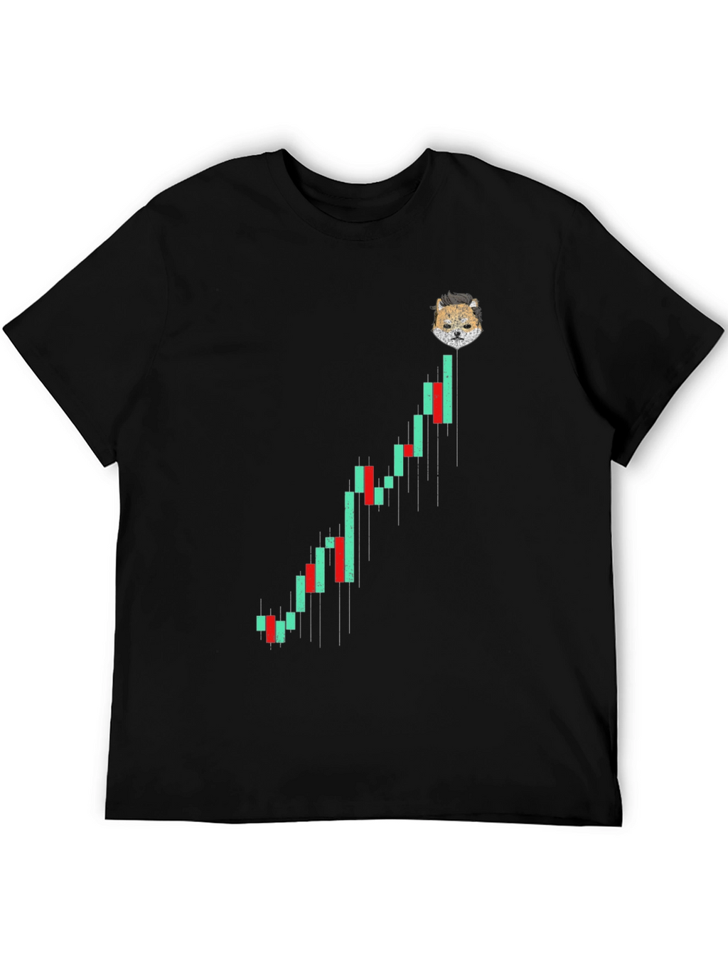 Doge Crypto Chart Black T-Shirt - Mens Fashion Tee