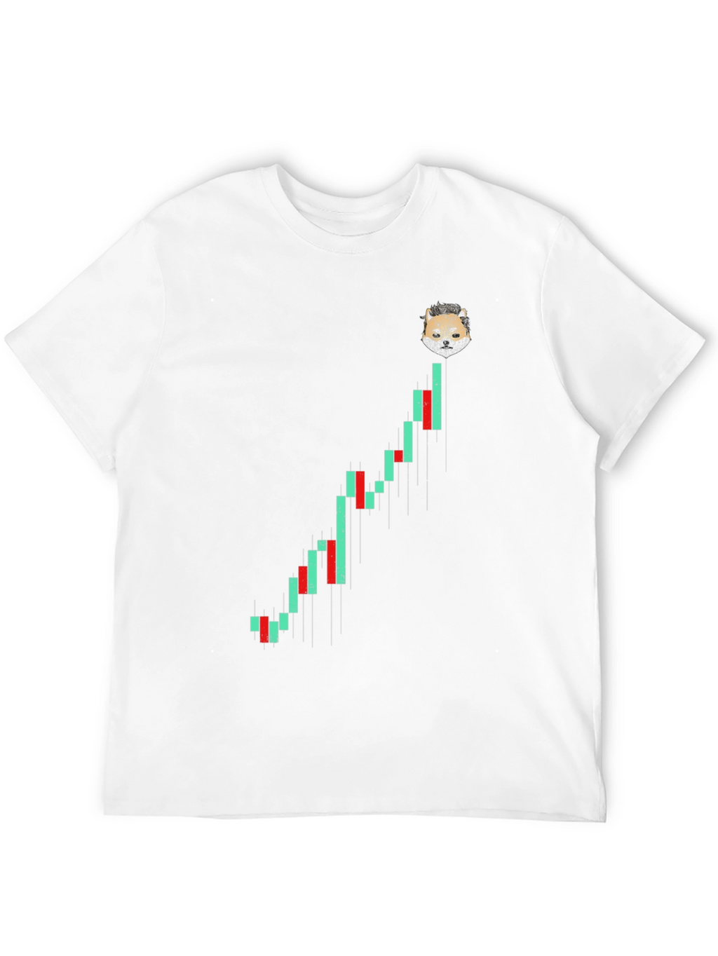 Doge Crypto Chart Black T-Shirt - Mens Fashion Tee