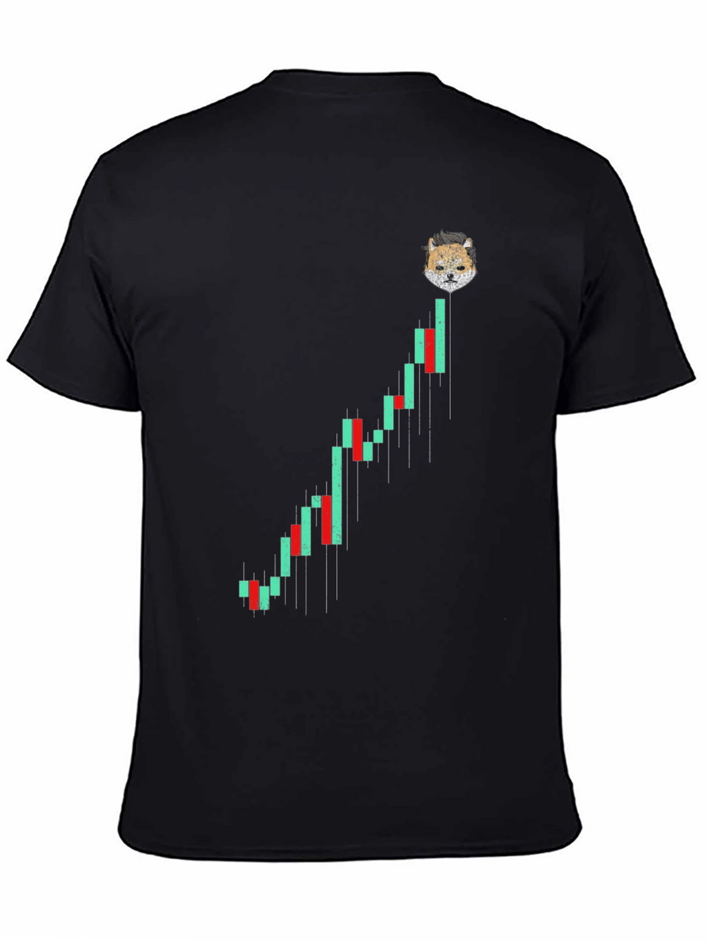 Doge Crypto Chart Black T-Shirt - Mens Fashion Tee
