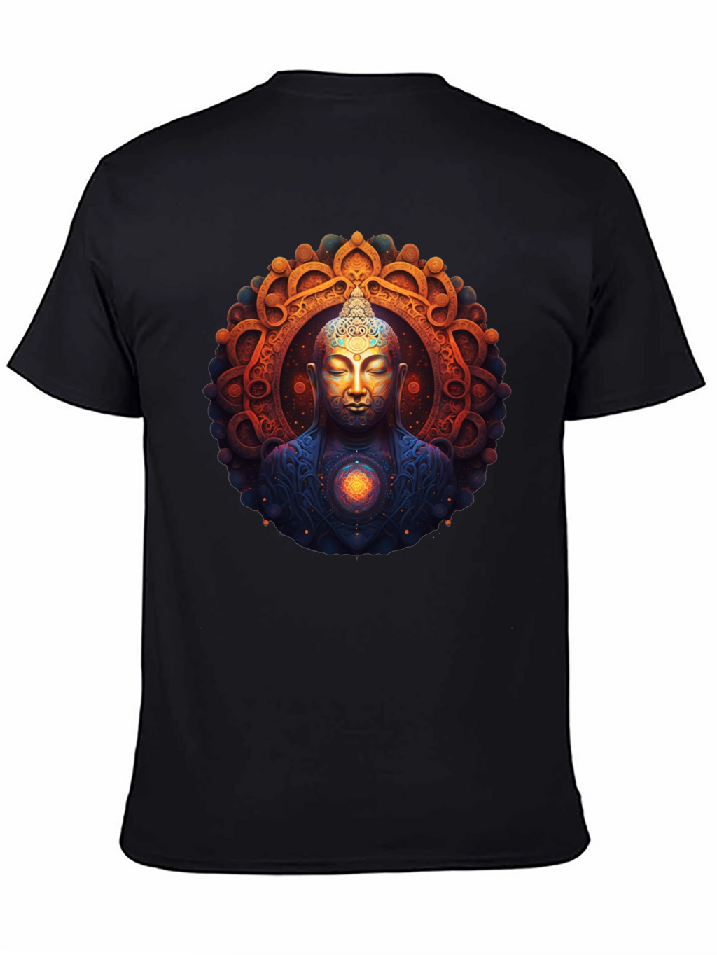 Buddha Mandala Graphic Tee - Spiritual Vibe