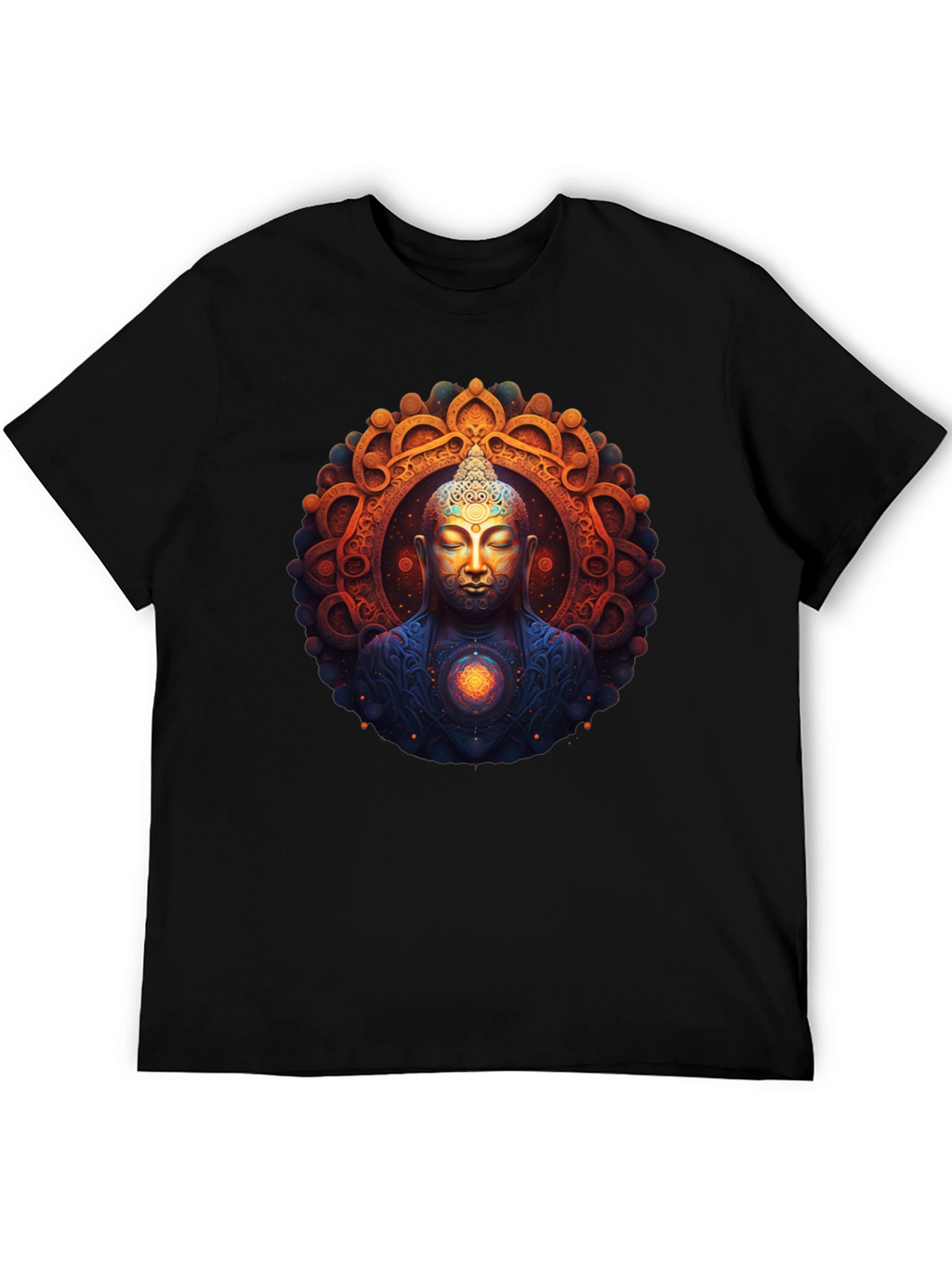 Buddha Mandala Graphic Tee - Spiritual Vibe