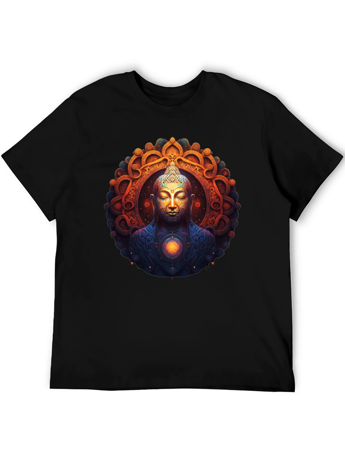 Buddha Mandala Graphic Tee - Spiritual Vibe