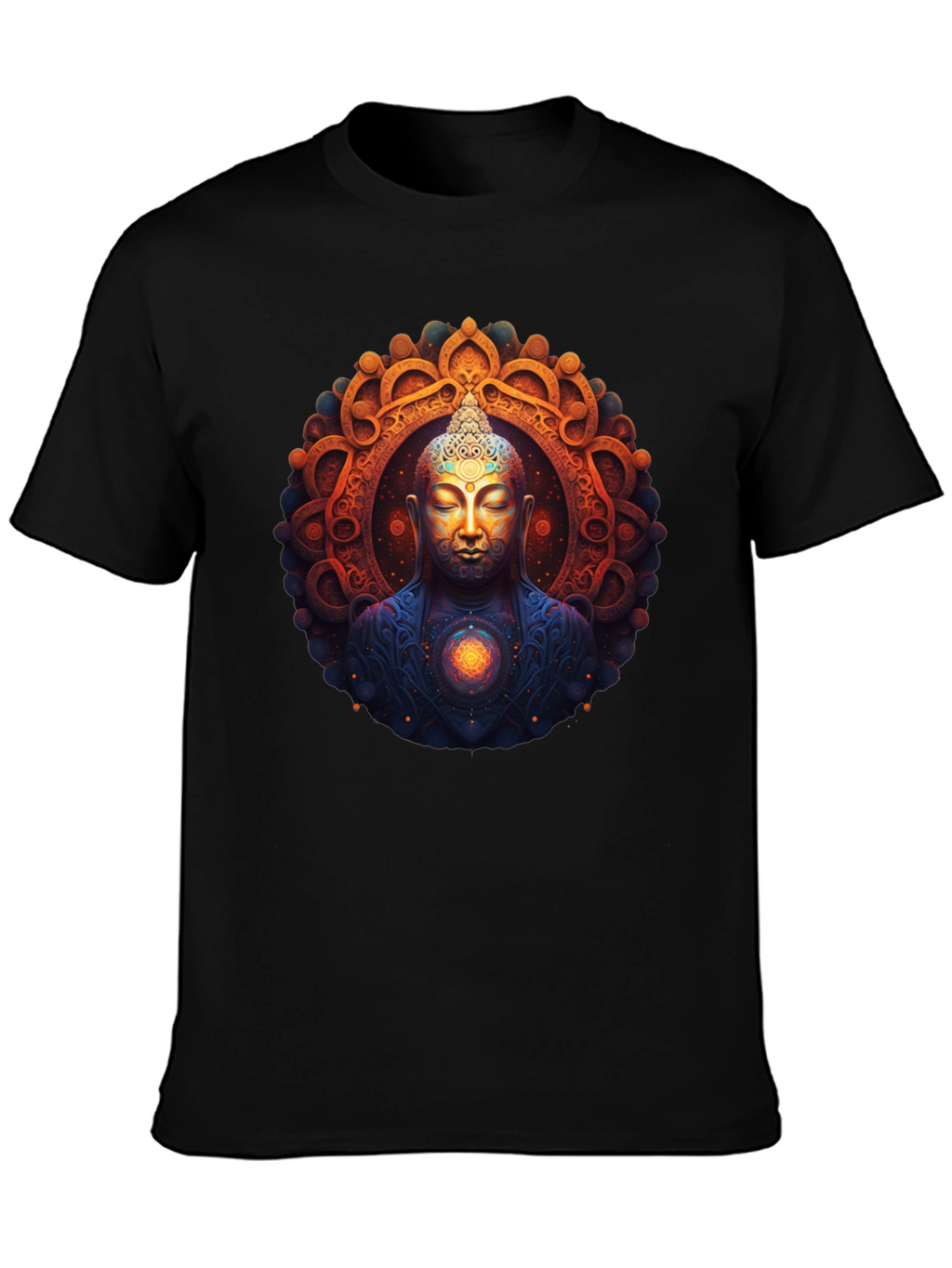 Buddha Mandala Graphic Tee - Spiritual Vibe