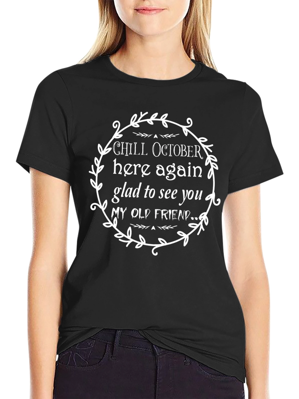 Chill October Graphic Tee - Fall Season T-Shirt