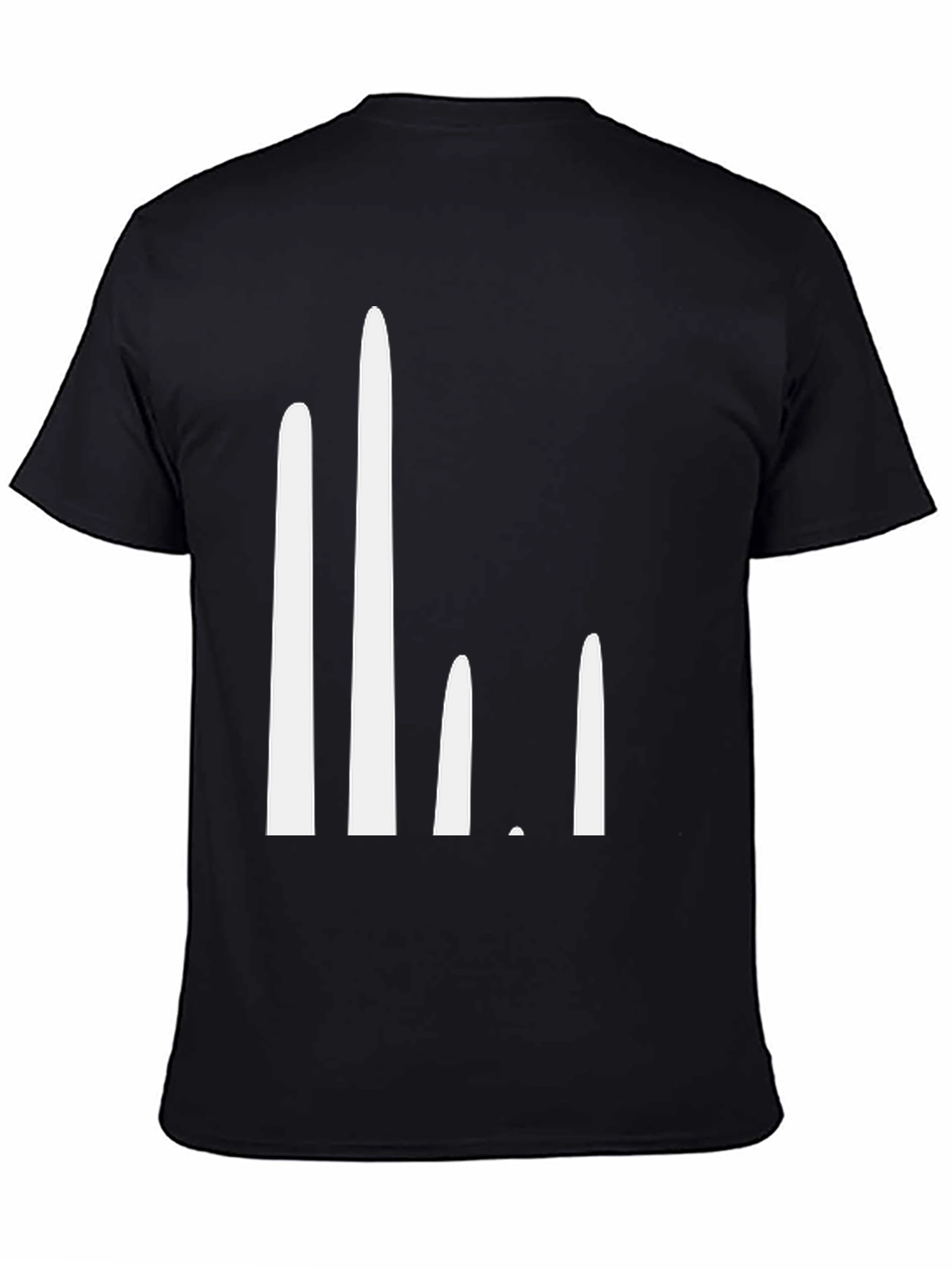 Modern White Bar Chart Tee