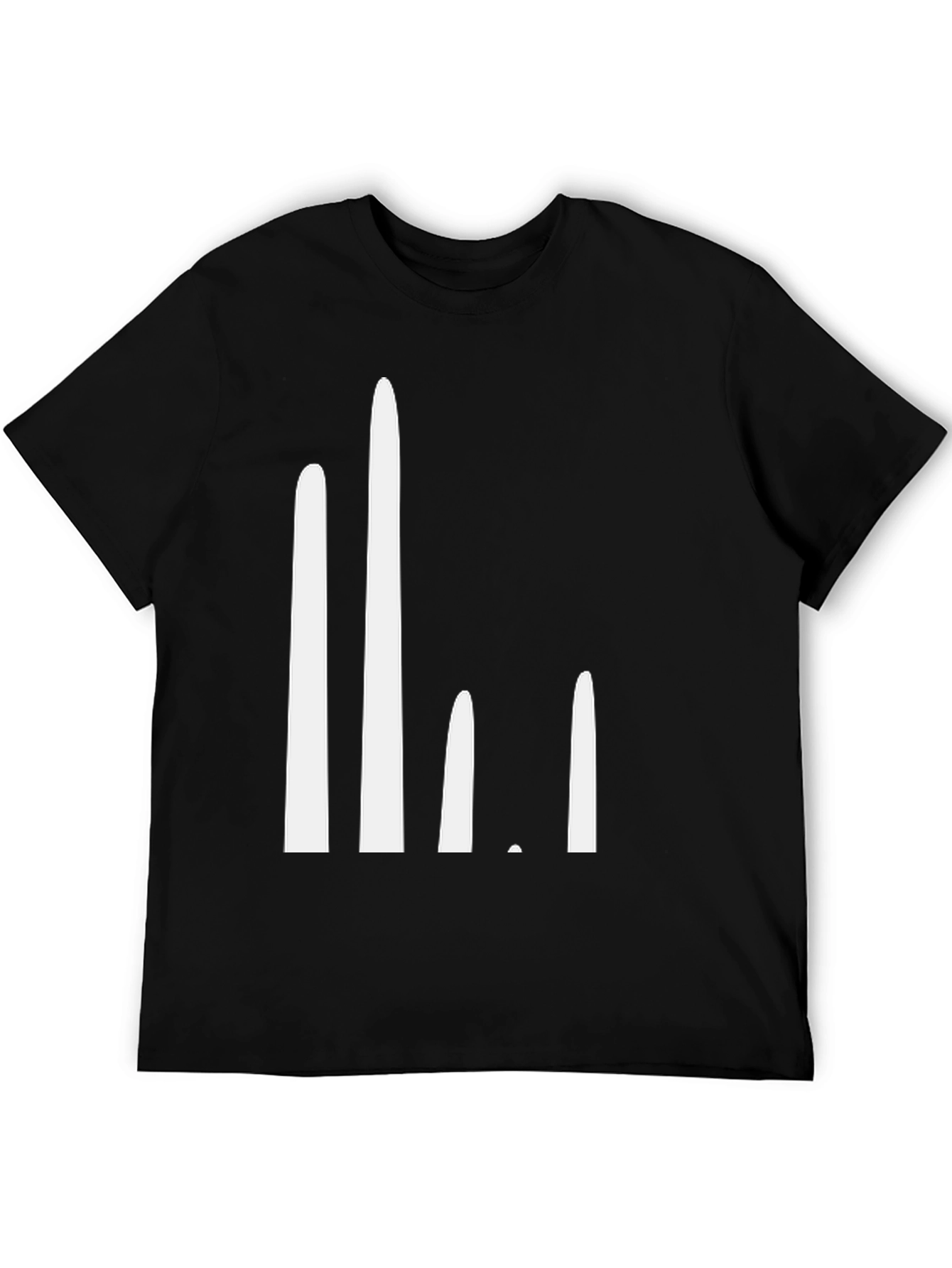 Modern White Bar Chart Tee