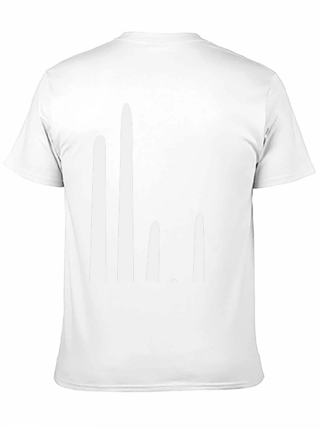 Modern White Bar Chart Tee