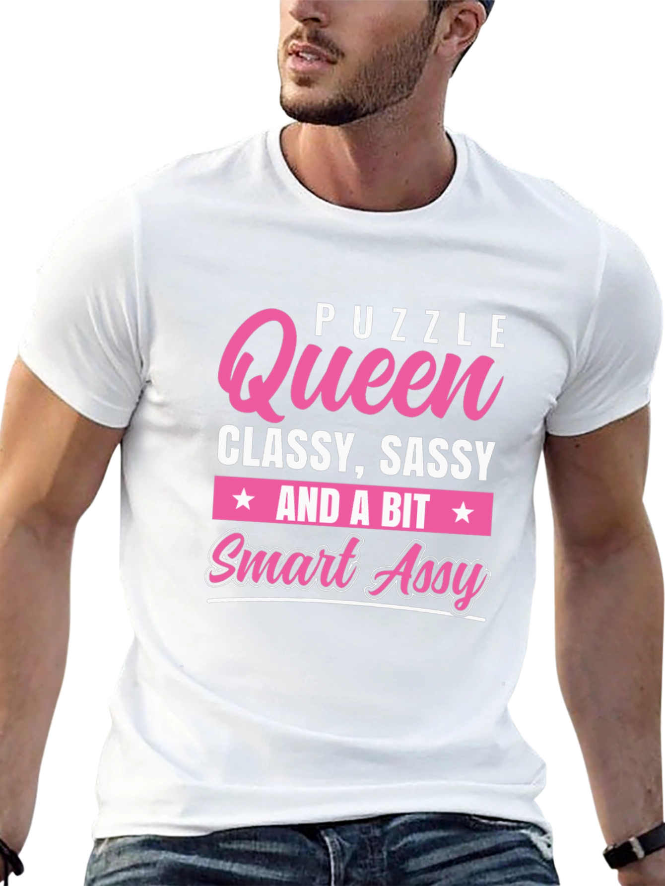 Puzzle Queen Graphic T-Shirt - Classy Sassy Smart Assy Tee