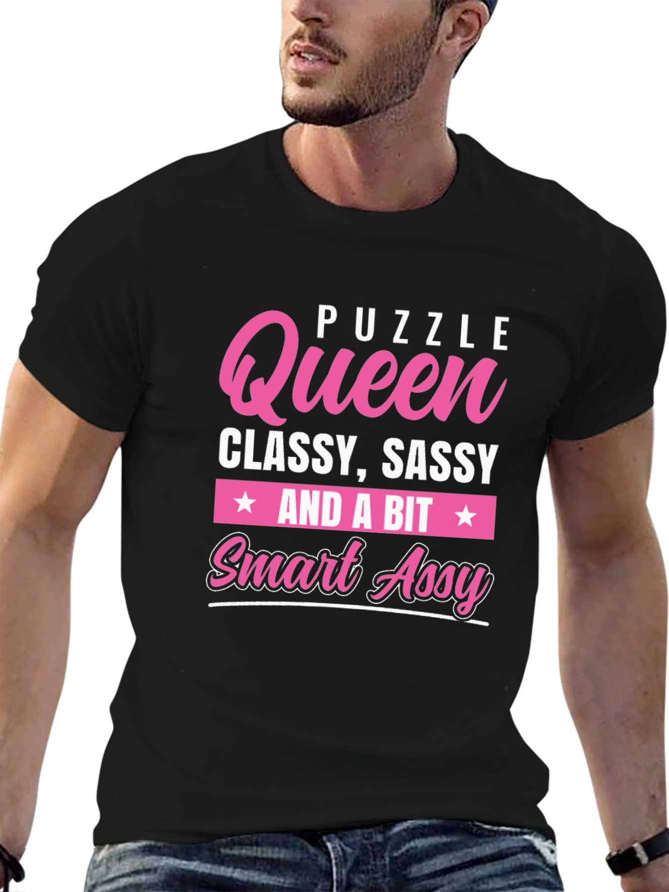 Puzzle Queen Graphic T-Shirt - Classy Sassy Smart Assy Tee