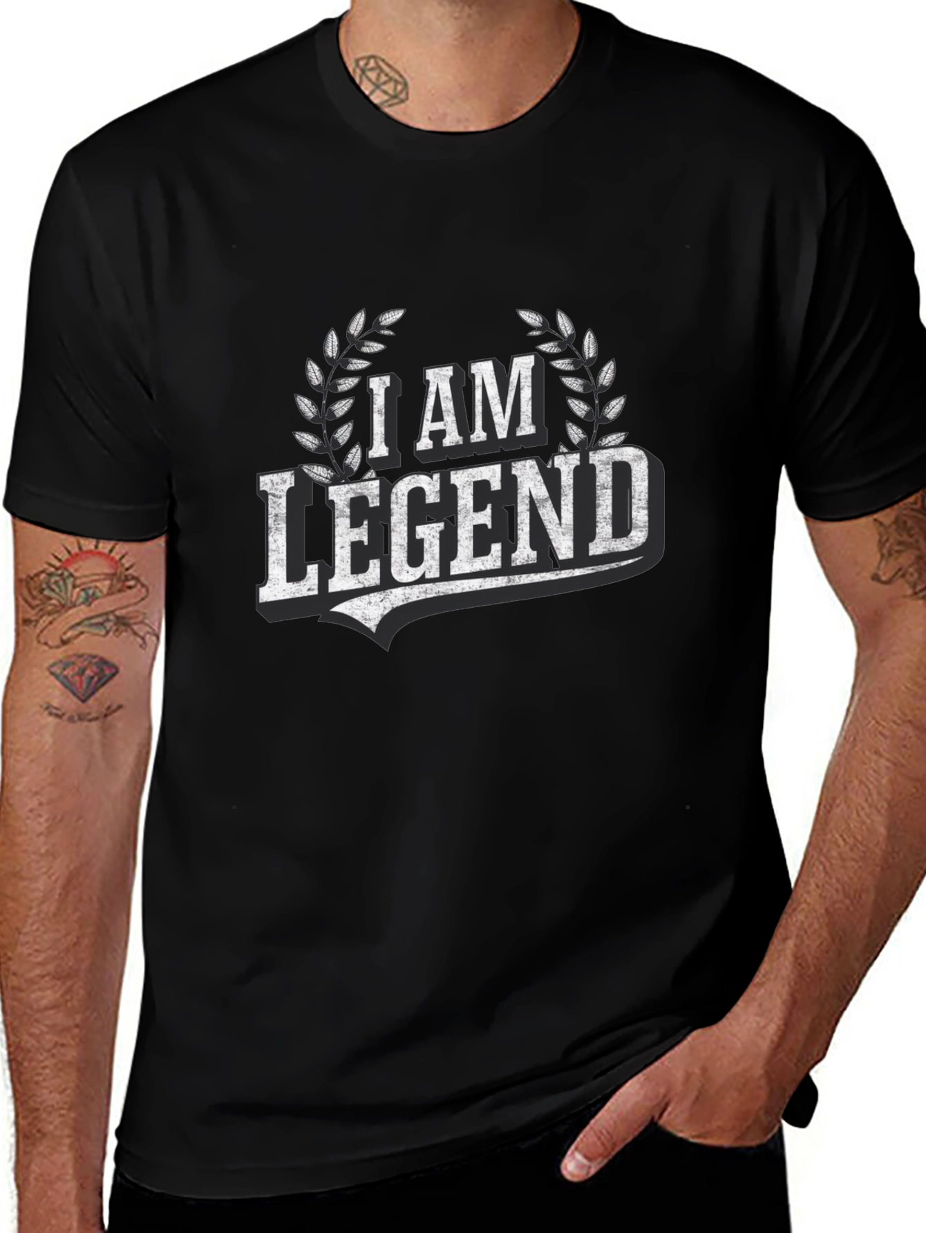 I am Legend Graphic Tee - Mens Black T-Shirt