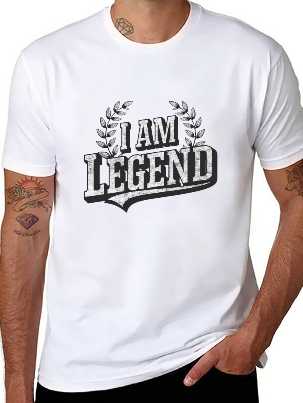 I am Legend Graphic Tee - Mens Black T-Shirt