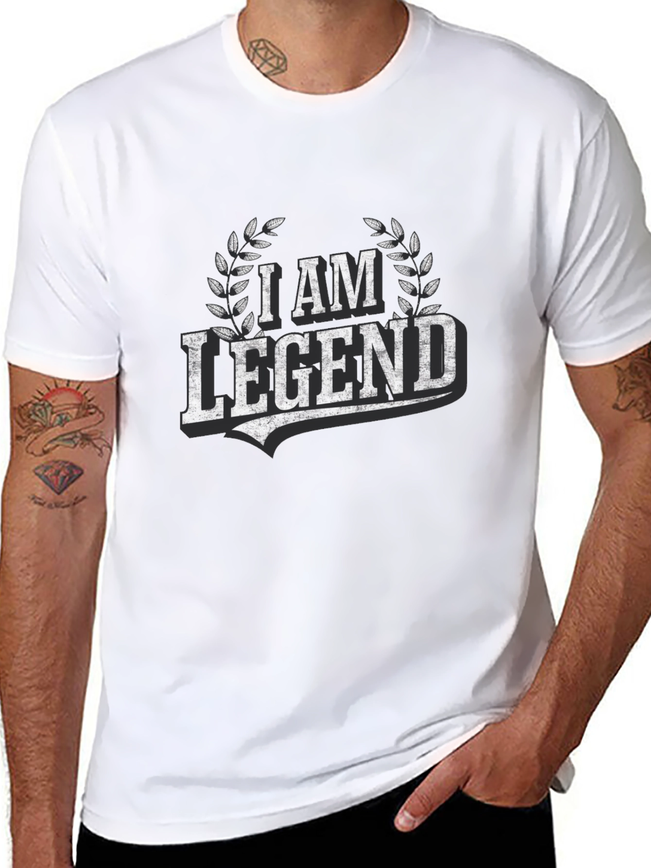 I am Legend Graphic Tee - Mens Black T-Shirt