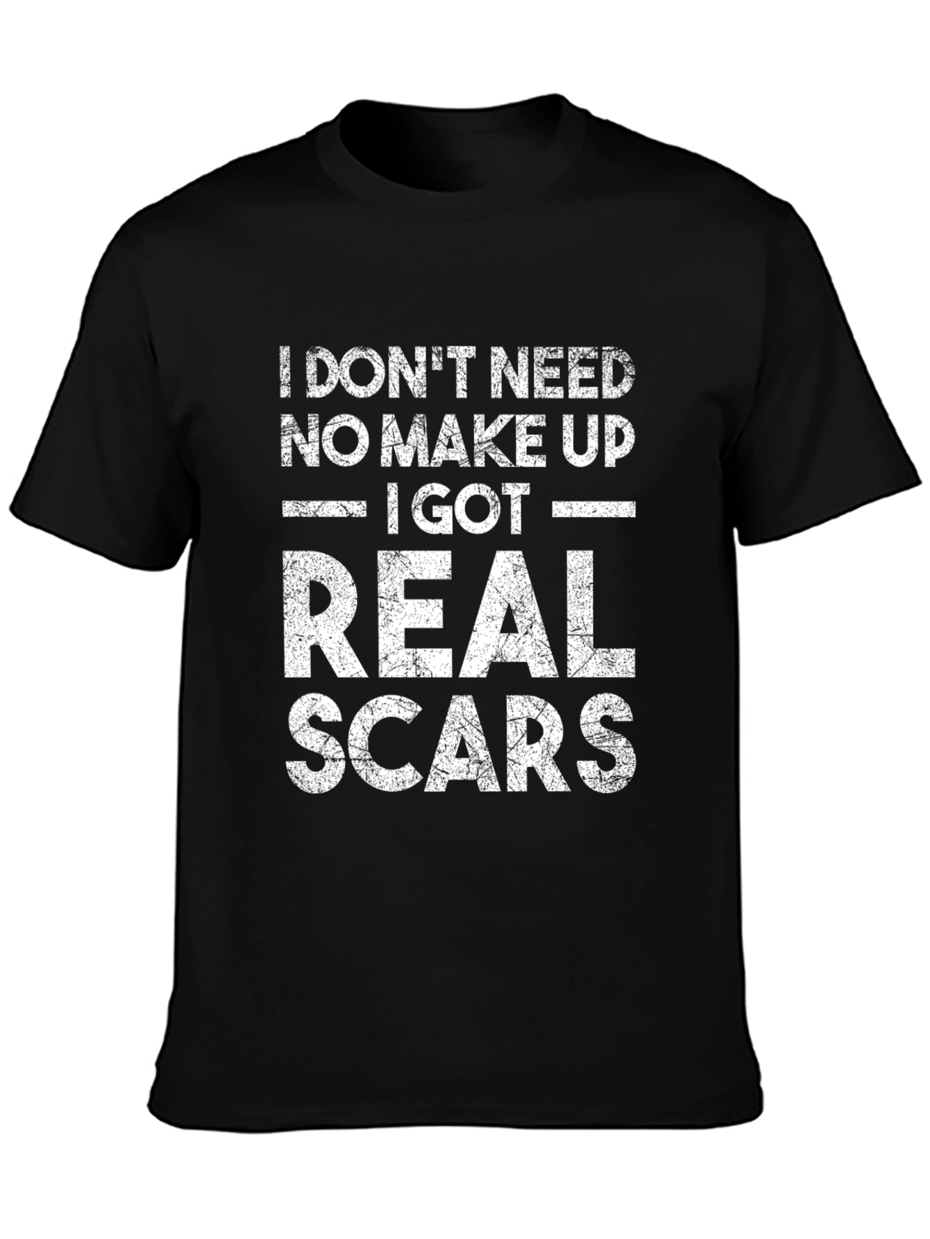 Real Scars Graphic Tee - Bold Statement T-Shirt