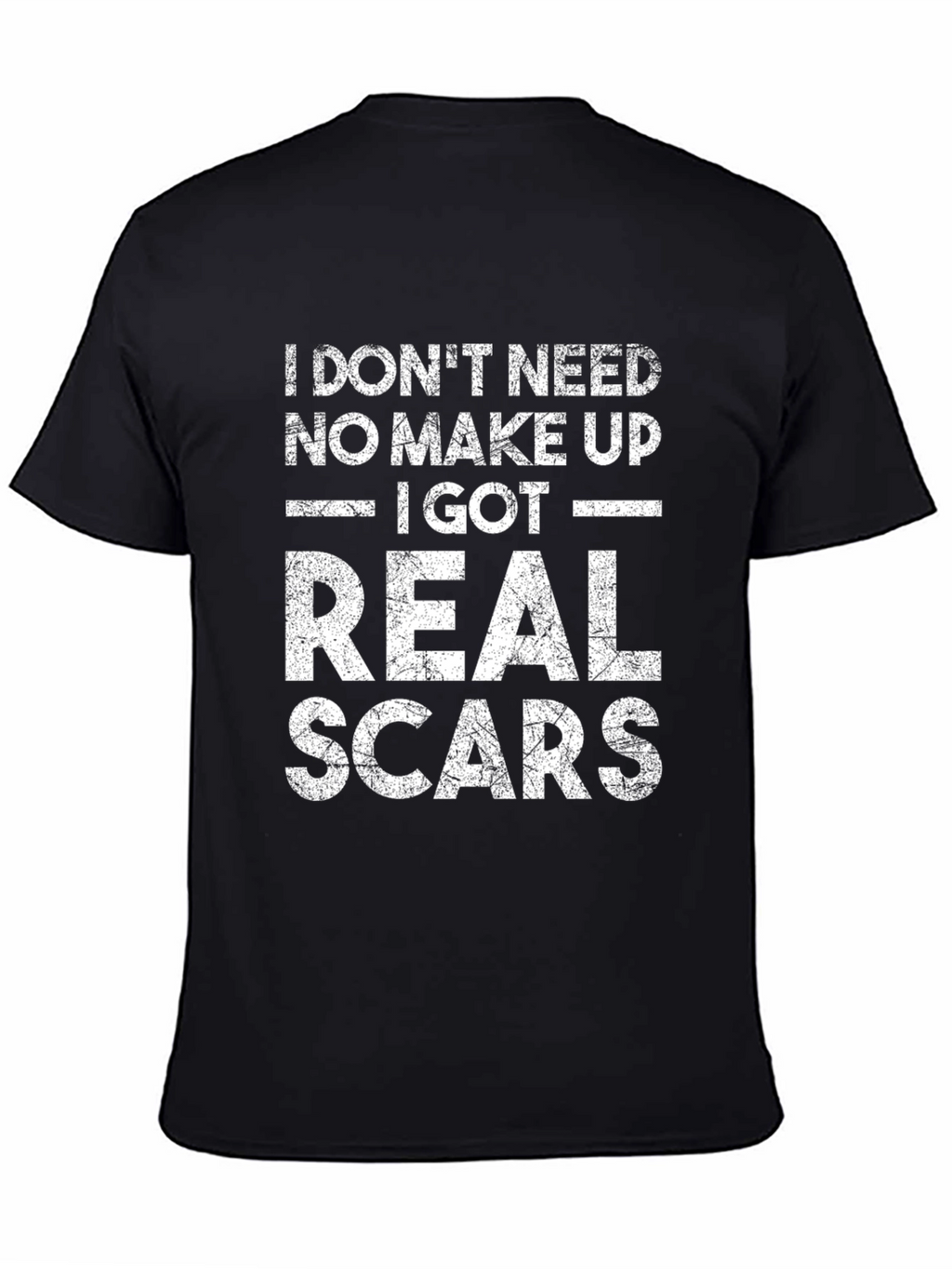 Real Scars Graphic Tee - Bold Statement T-Shirt