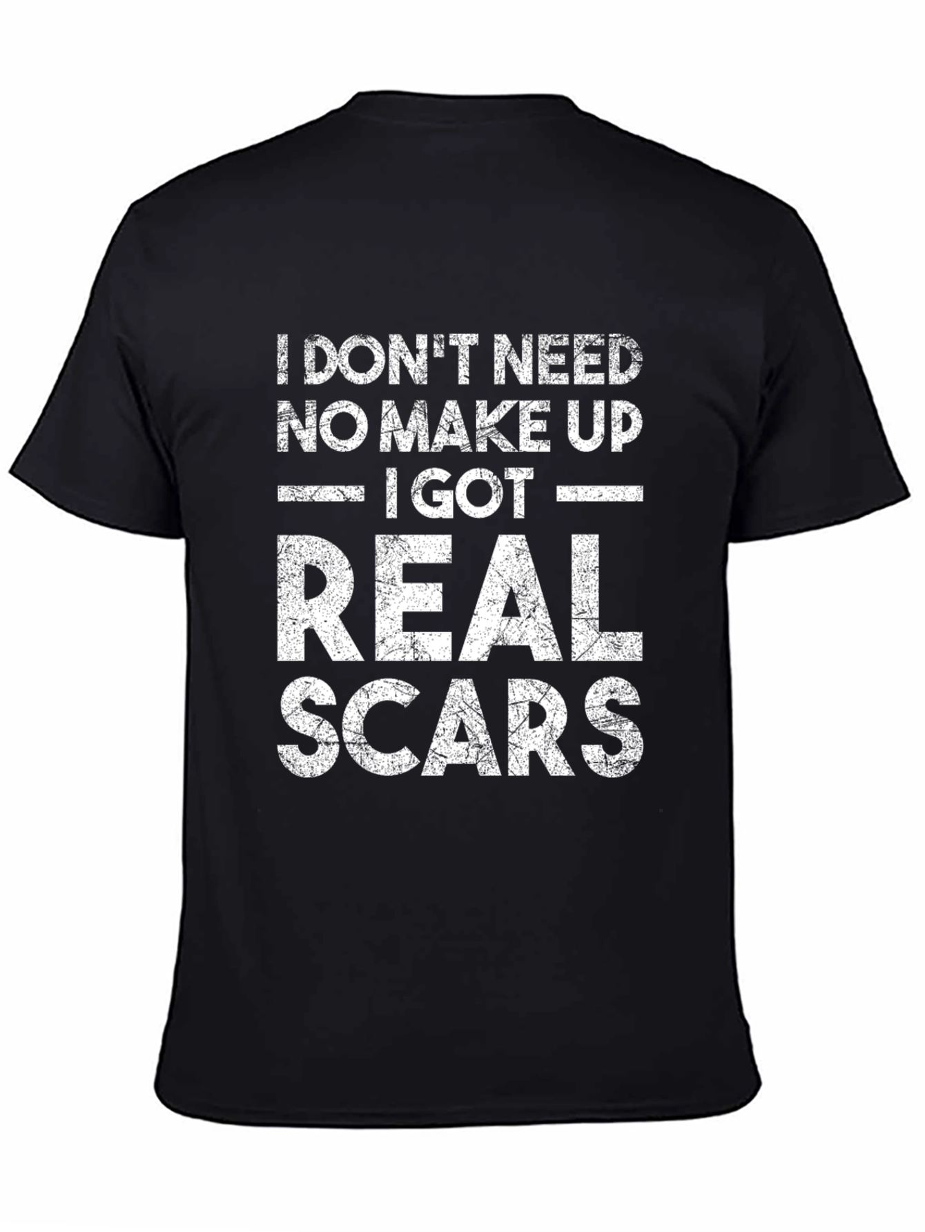 Real Scars Graphic Tee - Bold Statement T-Shirt