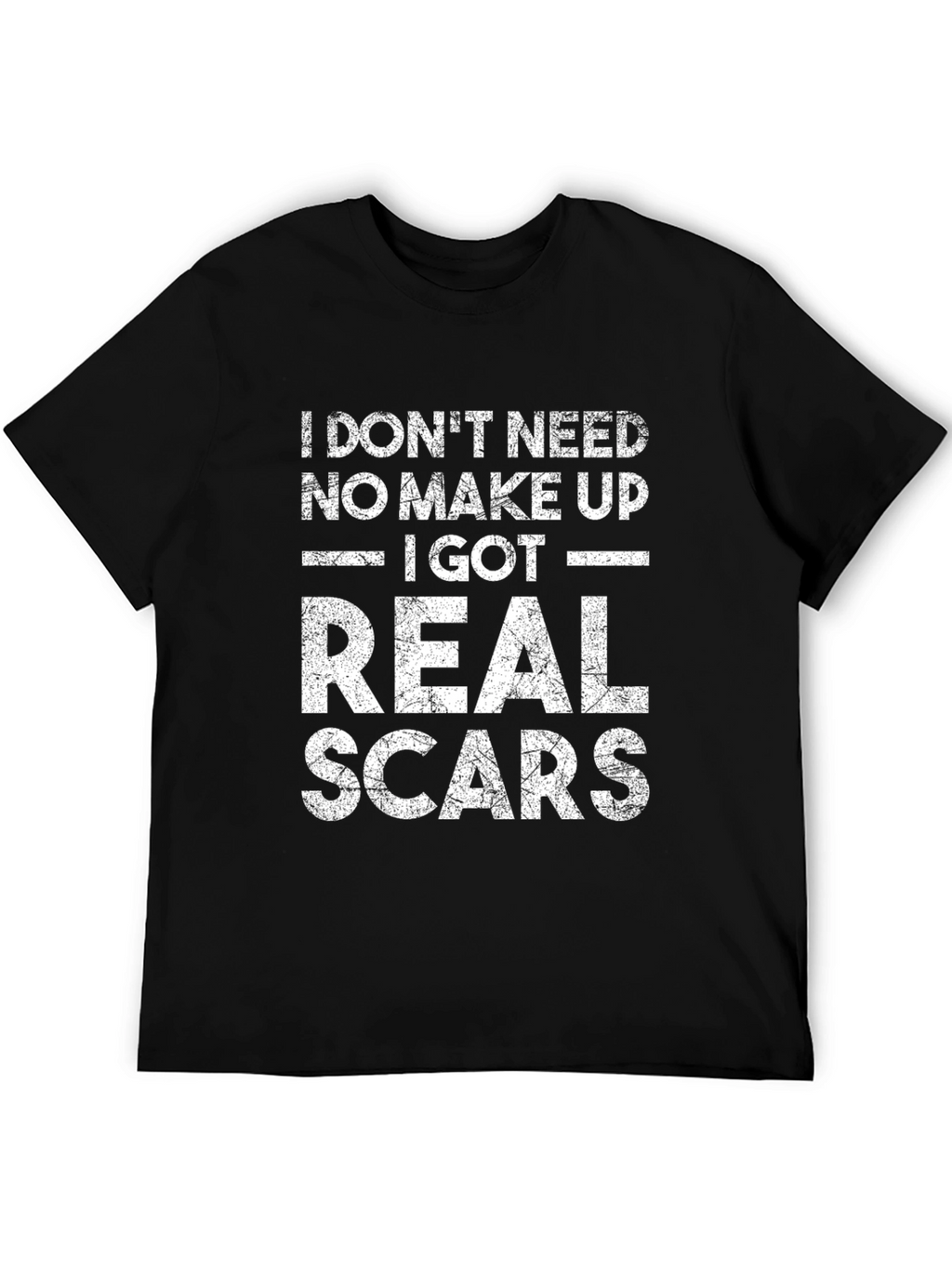 Real Scars Graphic Tee - Bold Statement T-Shirt