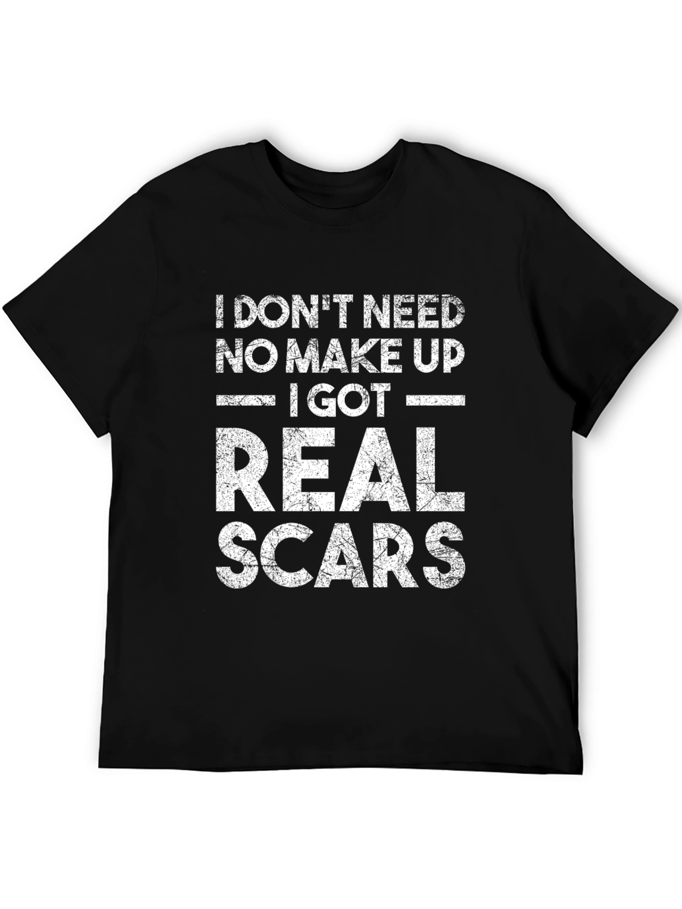 Real Scars Graphic Tee - Bold Statement T-Shirt