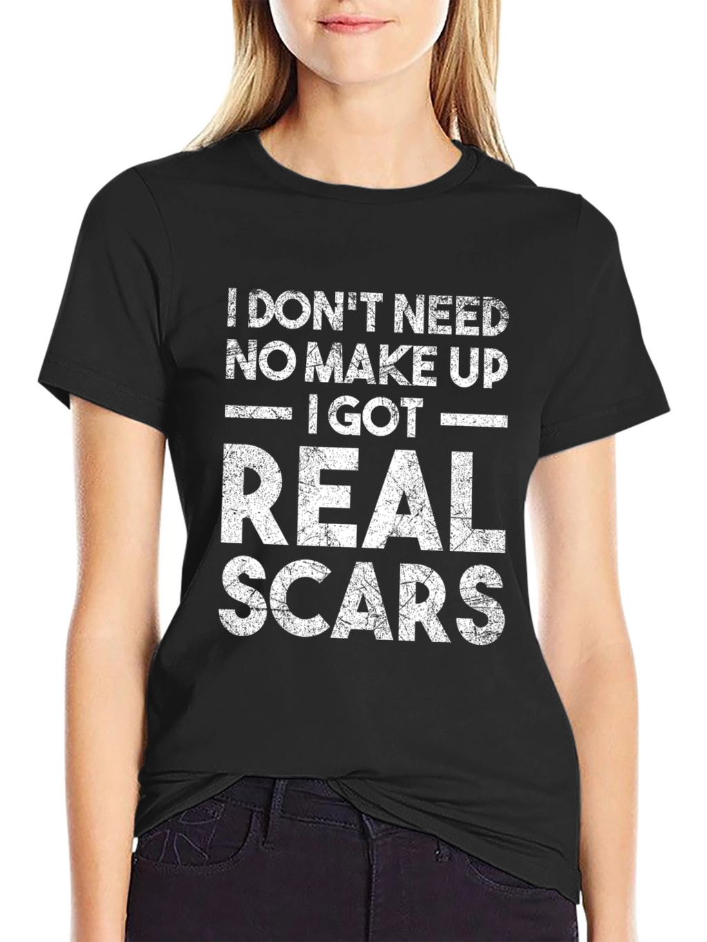 Real Scars Graphic Tee - Bold Statement T-Shirt