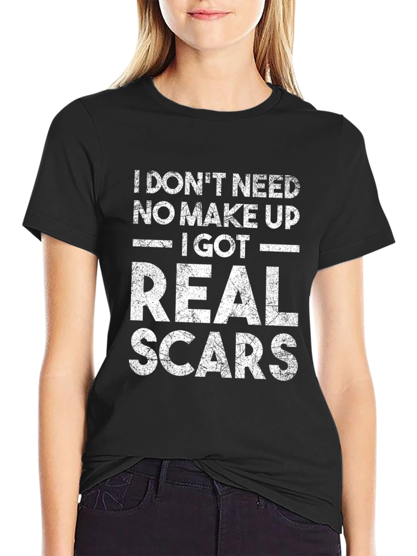 Real Scars Graphic Tee - Bold Statement T-Shirt