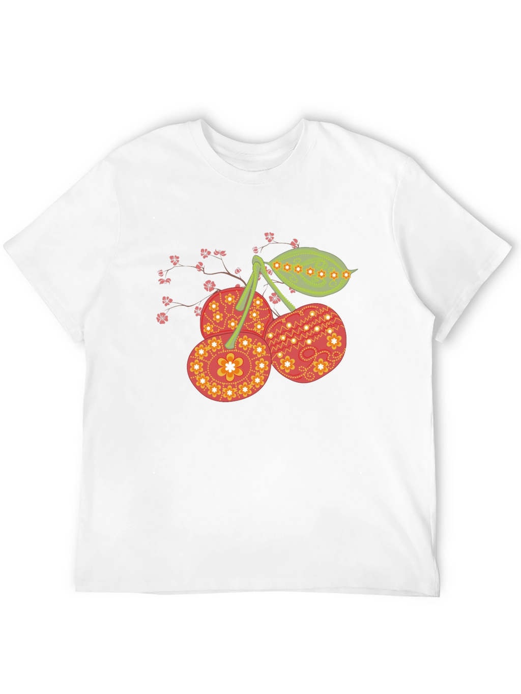 Cherry Blossom Black Graphic Tee