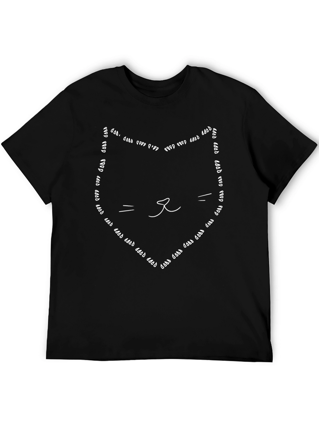 Cool Cat Paw Print Outline T-Shirt