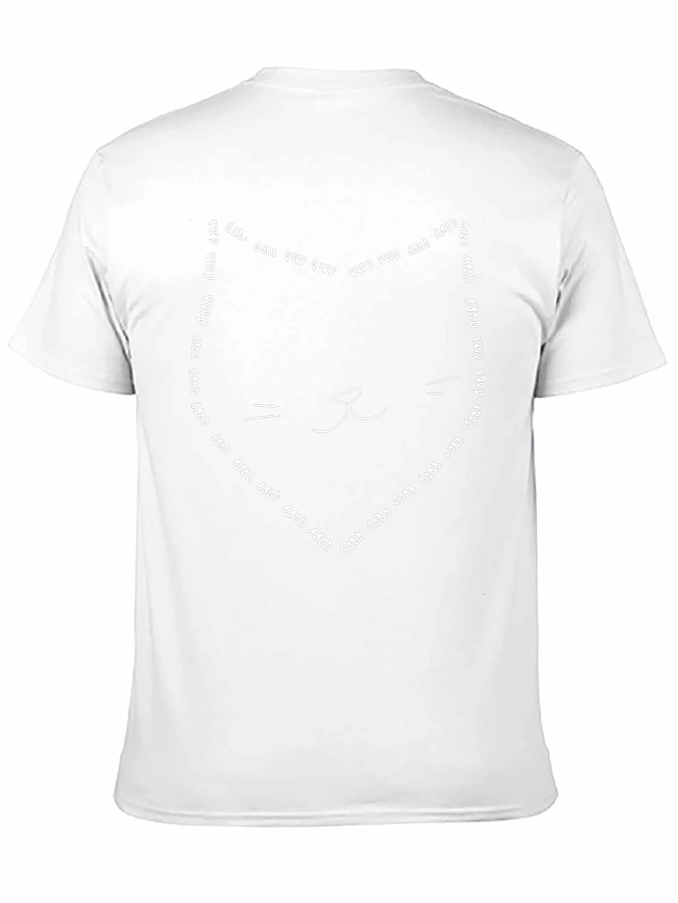 Cool Cat Paw Print Outline T-Shirt