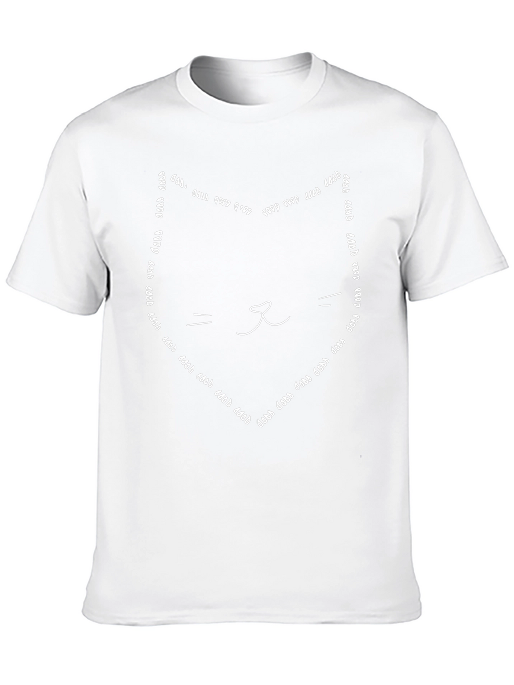 Cool Cat Paw Print Outline T-Shirt