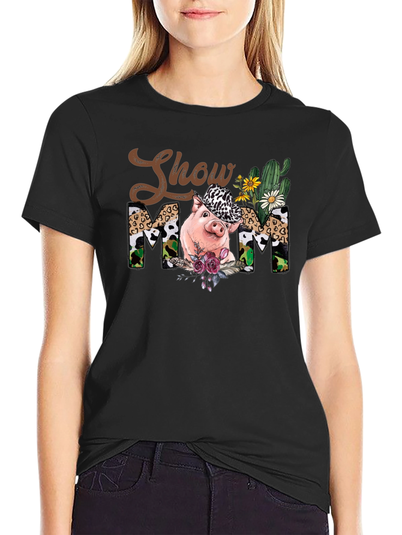 Show Mom Pig T-Shirt - Unisex