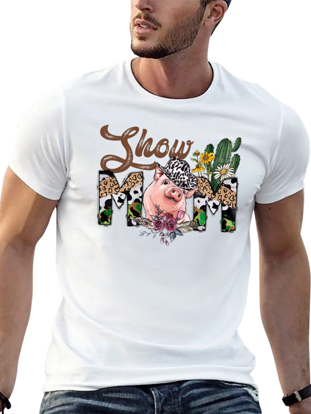 Show Mom Pig T-Shirt - Unisex