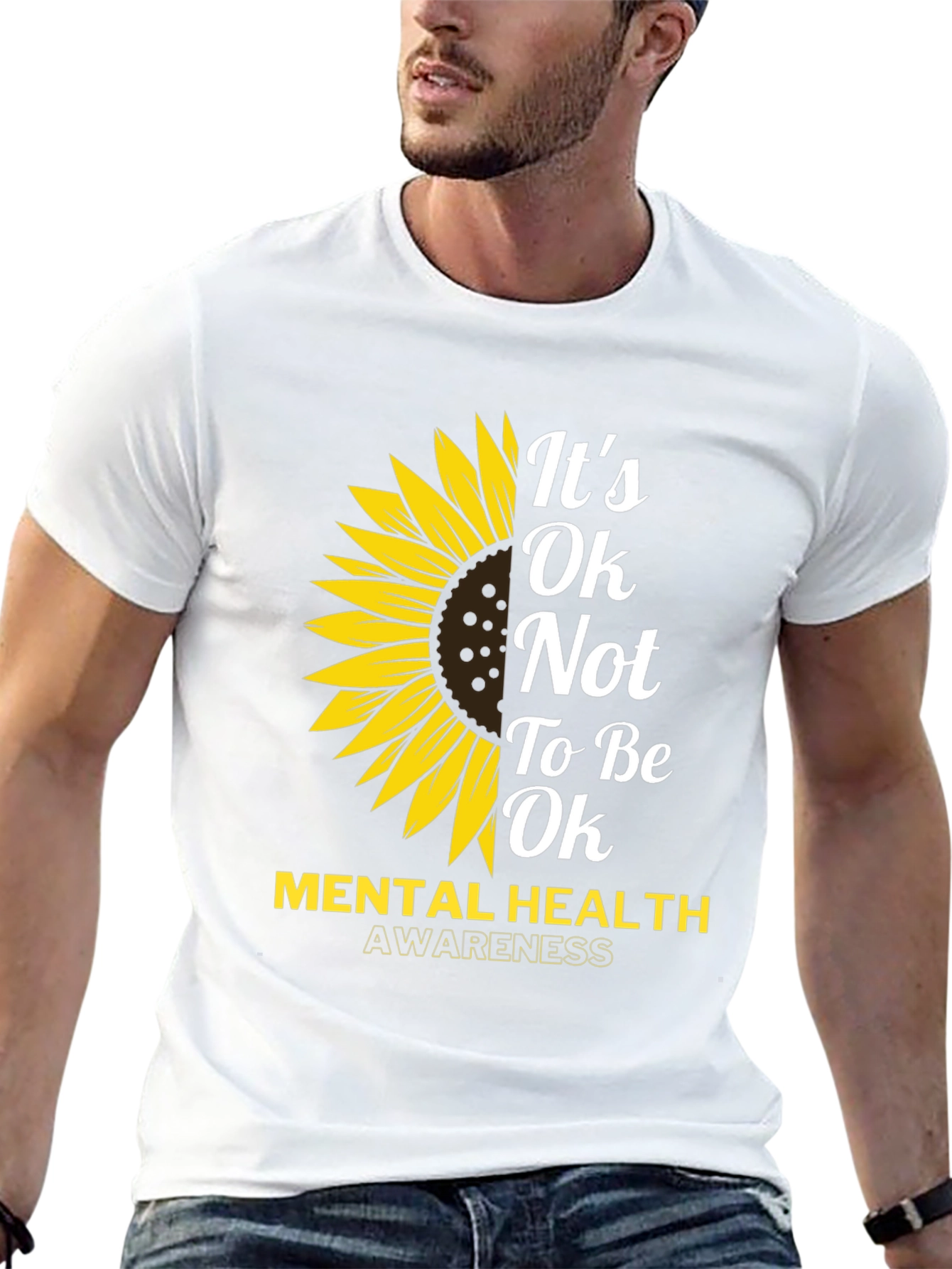 Mental Health Awareness Sunflower T-Shirt