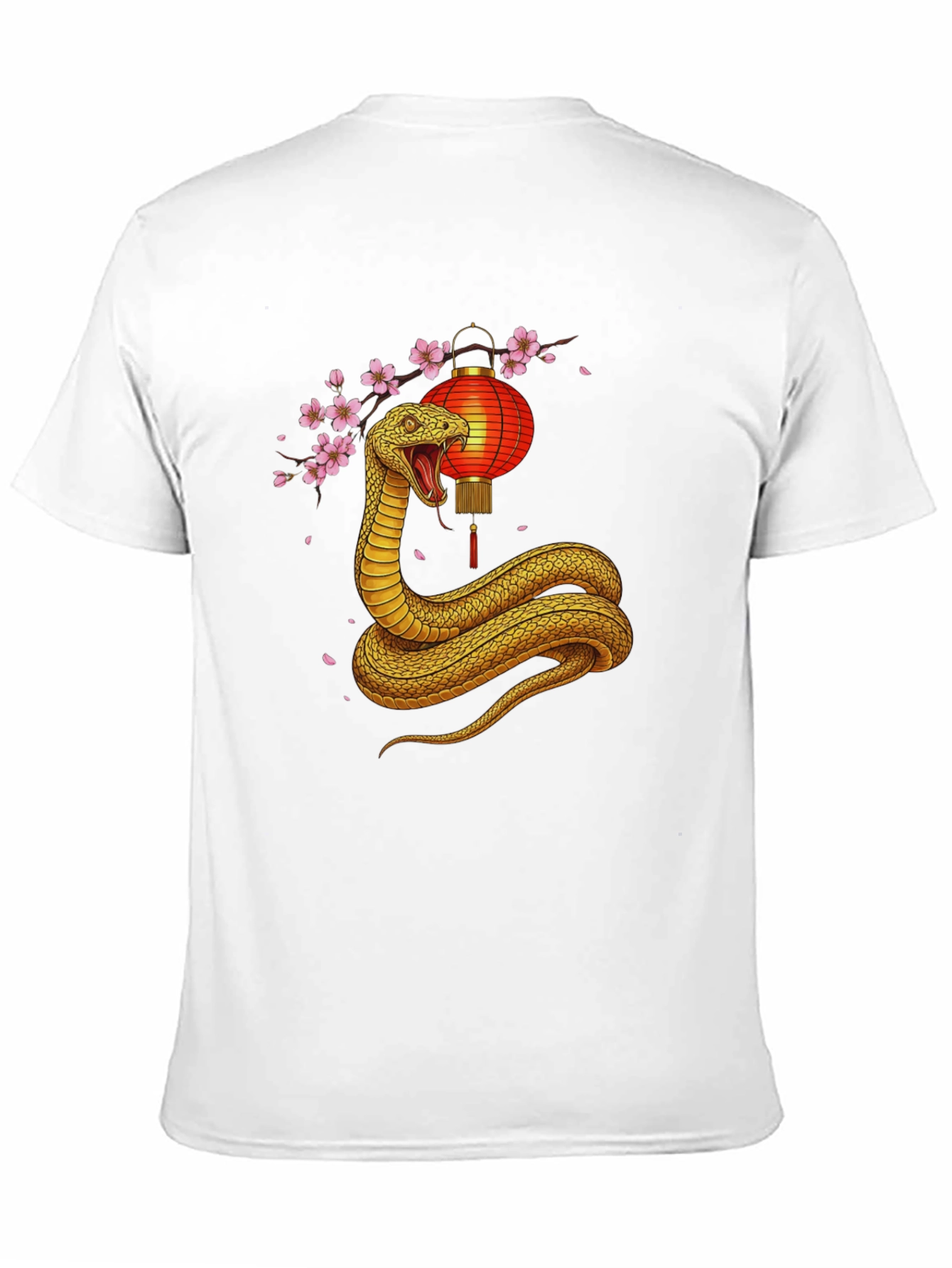 Snake Lantern Graphic Tee - Black