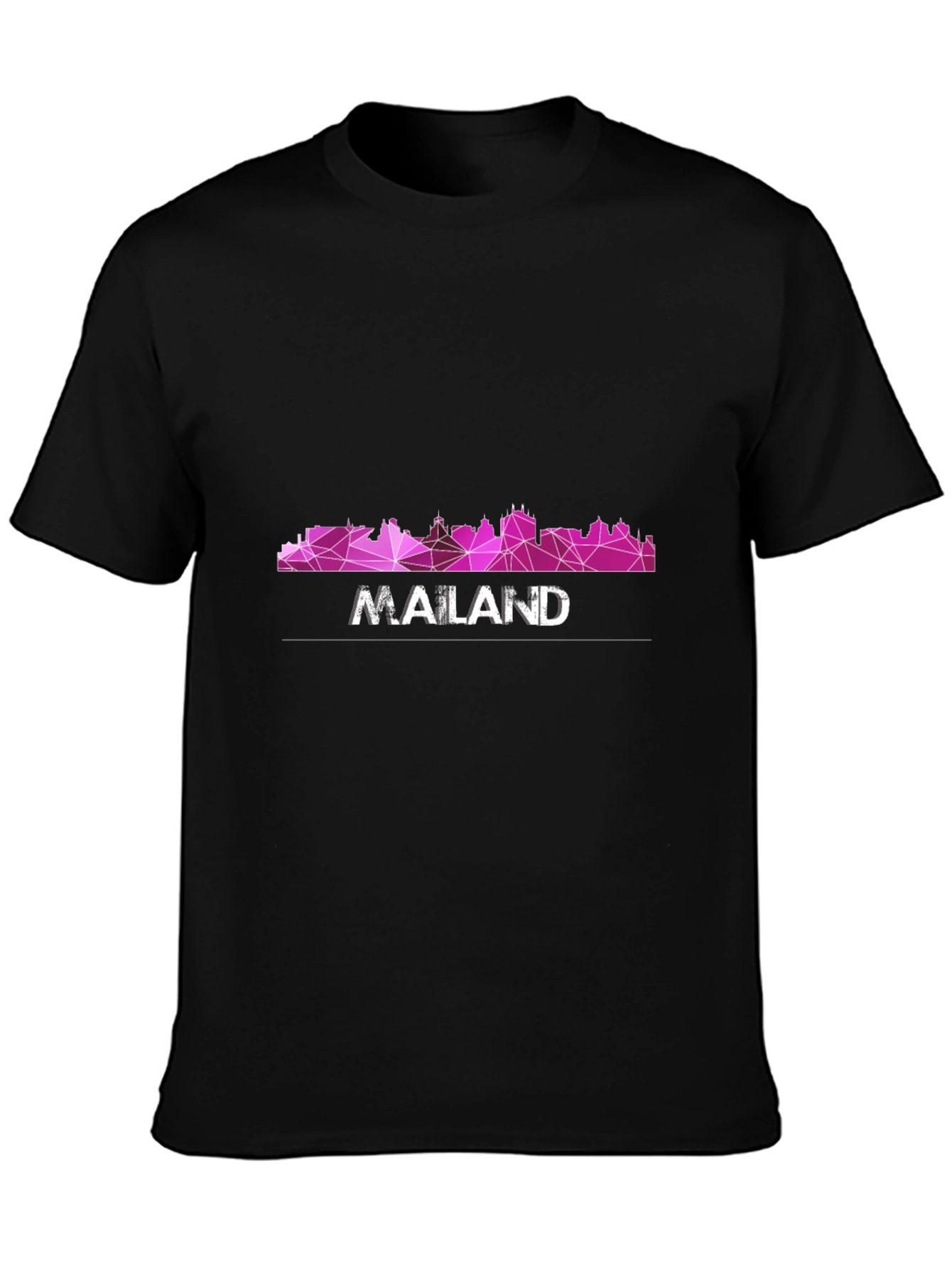 Geometric Cityscape Graphic Tee - Modern Urban Style