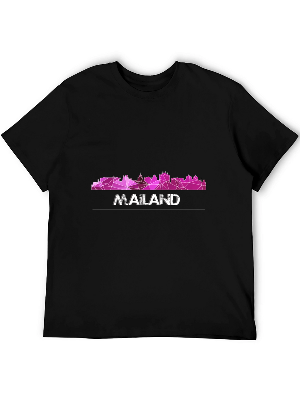 Geometric Cityscape Graphic Tee - Modern Urban Style